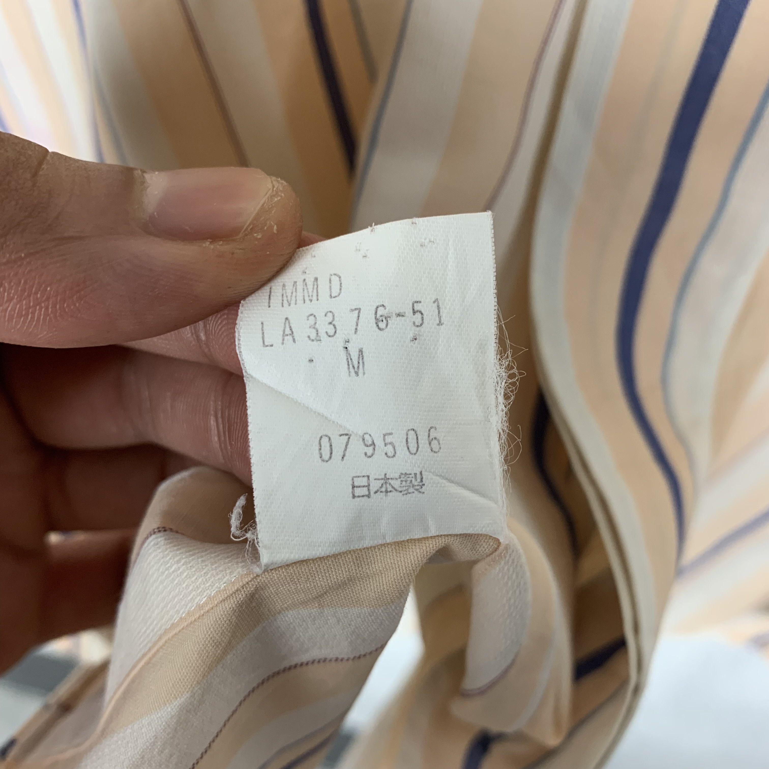 Issey Miyake Vintage Issey Miyake Striped Shirt Size US M / EU 48-50 / 2 - 9 Thumbnail
