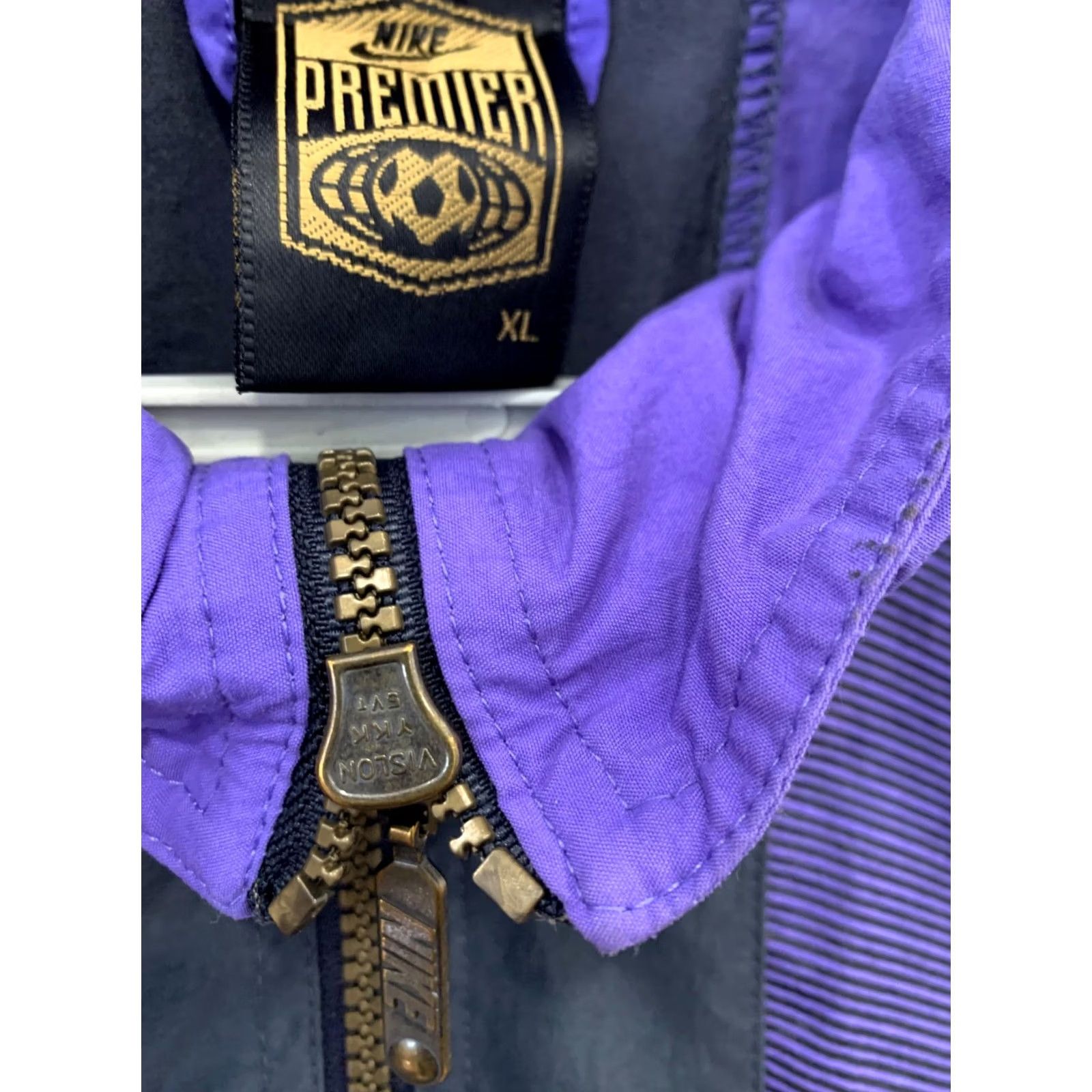 Nike VINTAGE Nike Premier Windbreaker Jacket Mens XL Purple Pink Black 90s Soccer Size US XL / EU 56 / 4 - 7 Thumbnail