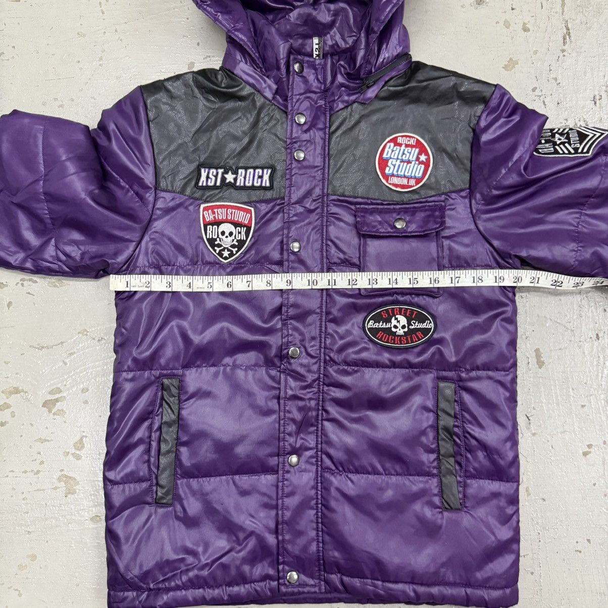 14th Addiction ⚡Offer 💥 Batsu Studio- Puffer Hoodie Punk Seditionaries Riot Size US M / EU 48-50 / 2 - 4 Thumbnail