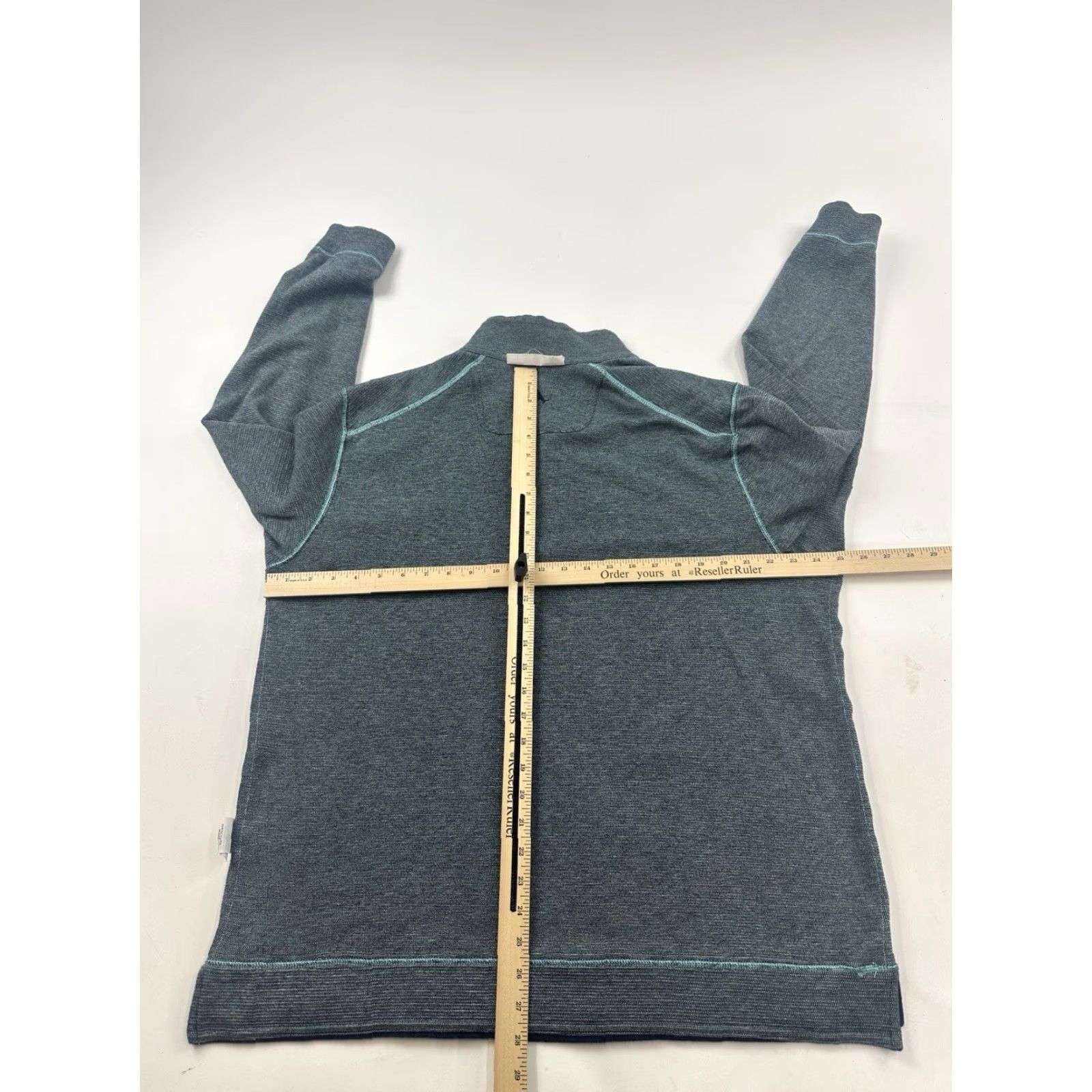 Tommy Bahama Tommy Bahama Sweater Mens XL Blue 1/4 Zip Reversible KnIT Mock Neck Solid Pullover Classic Preppy Boys Mens Size US XL / EU 56 / 4 - 5 Thumbnail