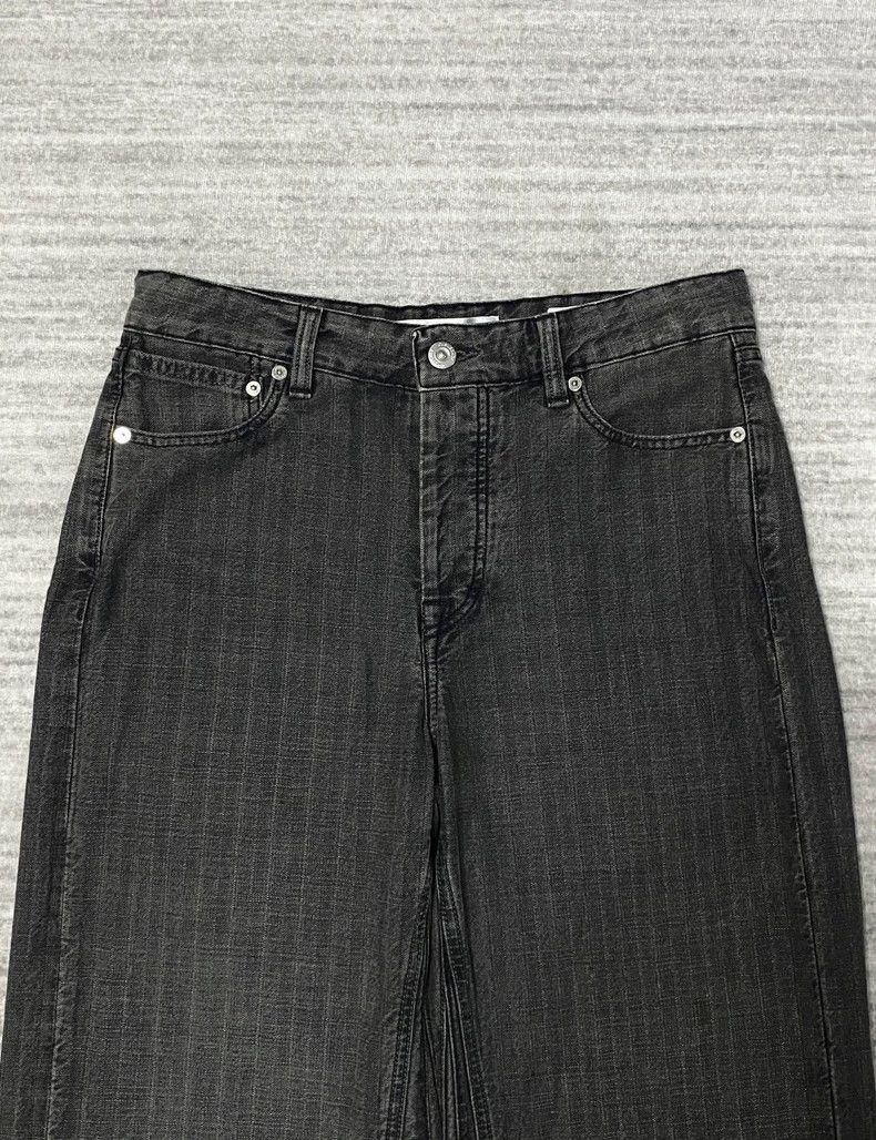 Our Legacy Our Legacy Our legacy Black and gray striped jeans-2507 Size US 27 - 2 Thumbnail