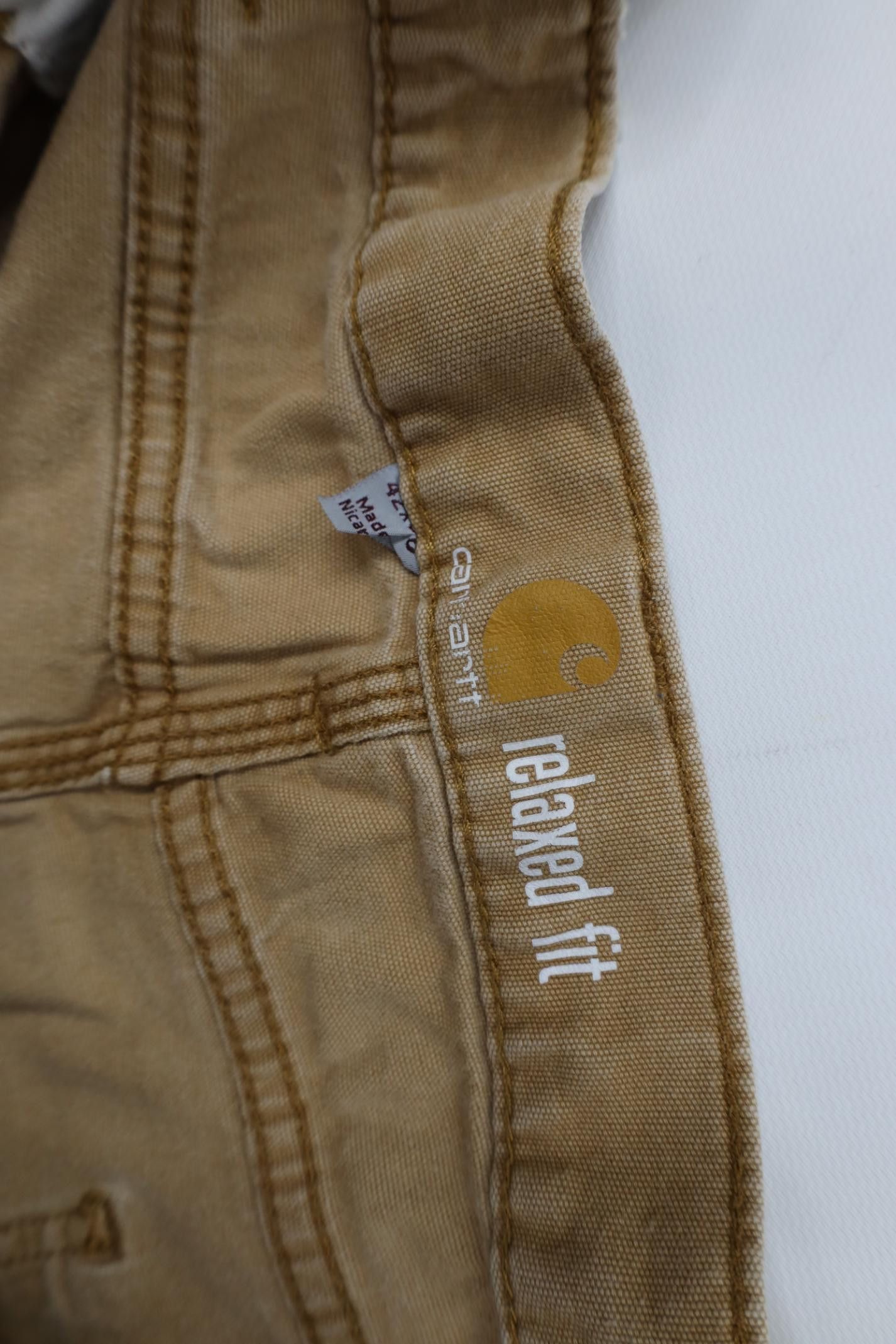 Carhartt Vintage Y2K Carhartt Fit Canvas Wide Leg Dungaree Pants Size US 42 / EU 58 - 7 Thumbnail