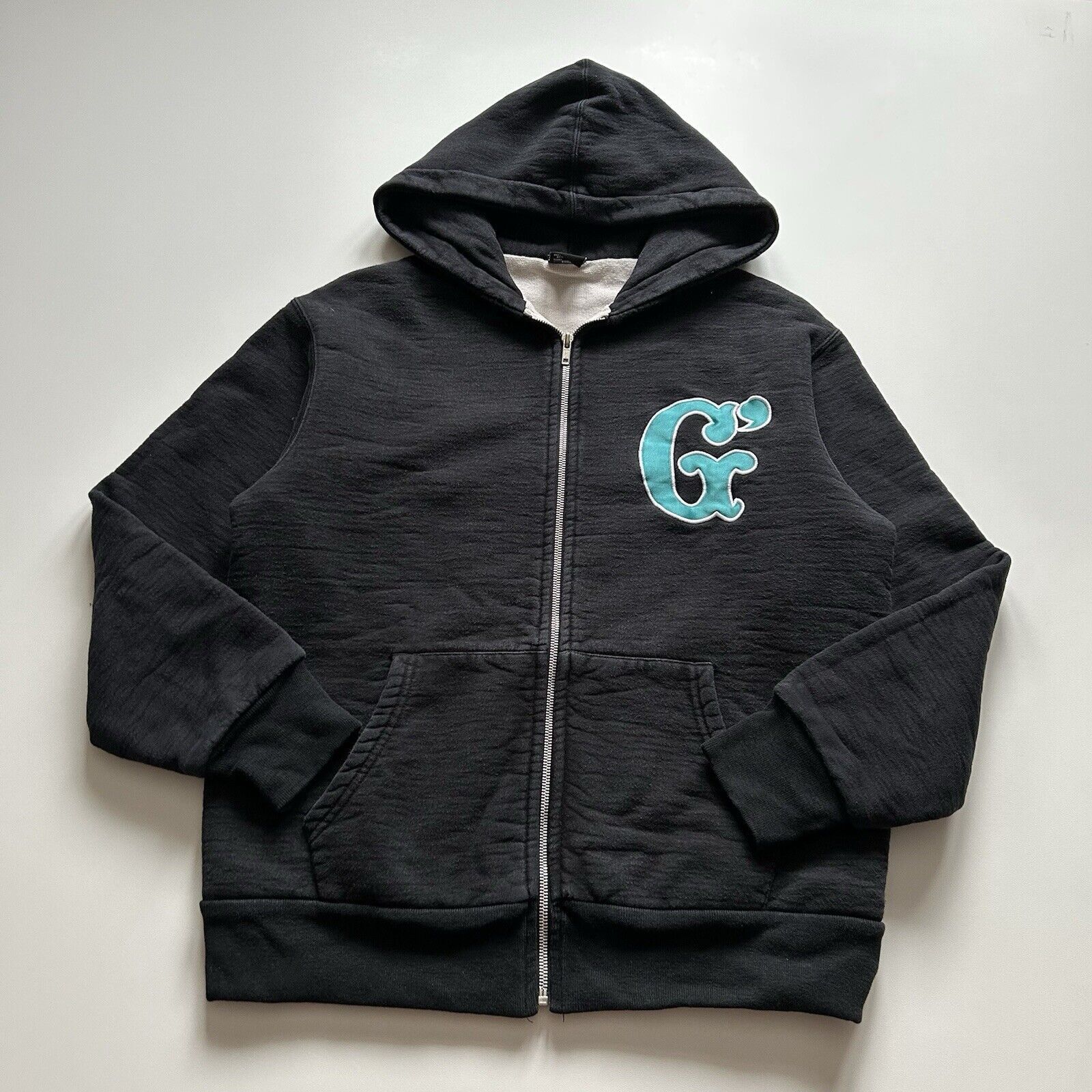 Vintage Vintage Good Foot GDFT Embroidered Zip Up Hoodie Small Black Size US S / EU 44-46 / 1 - 1 Thumbnail