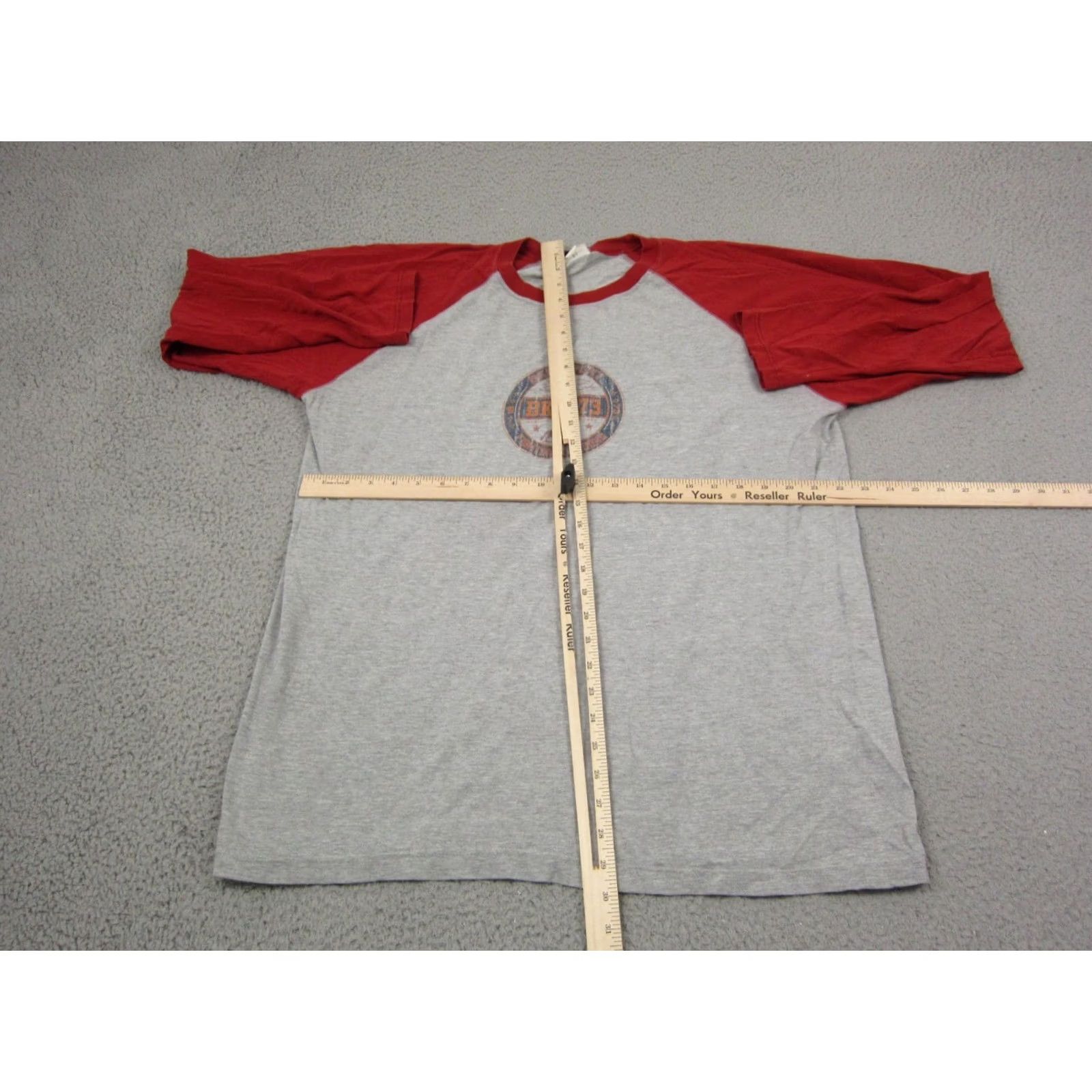 Vintage VINTAGE Buckle Shirt Mens L Gray USA Made 90s Raglan Single Stitch Cotton T-Shirt Size US L / EU 52-54 / 3 - 6 Thumbnail