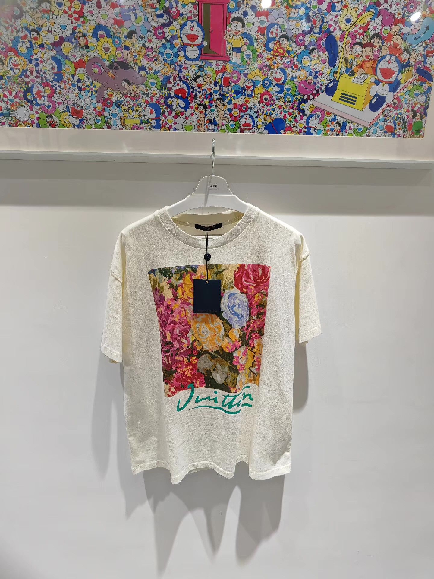 Louis Vuitton LOUIS VUITTON Floral Print Short Sleeve Tee Q15 Size US XL / EU 56 / 4 - 1 Thumbnail