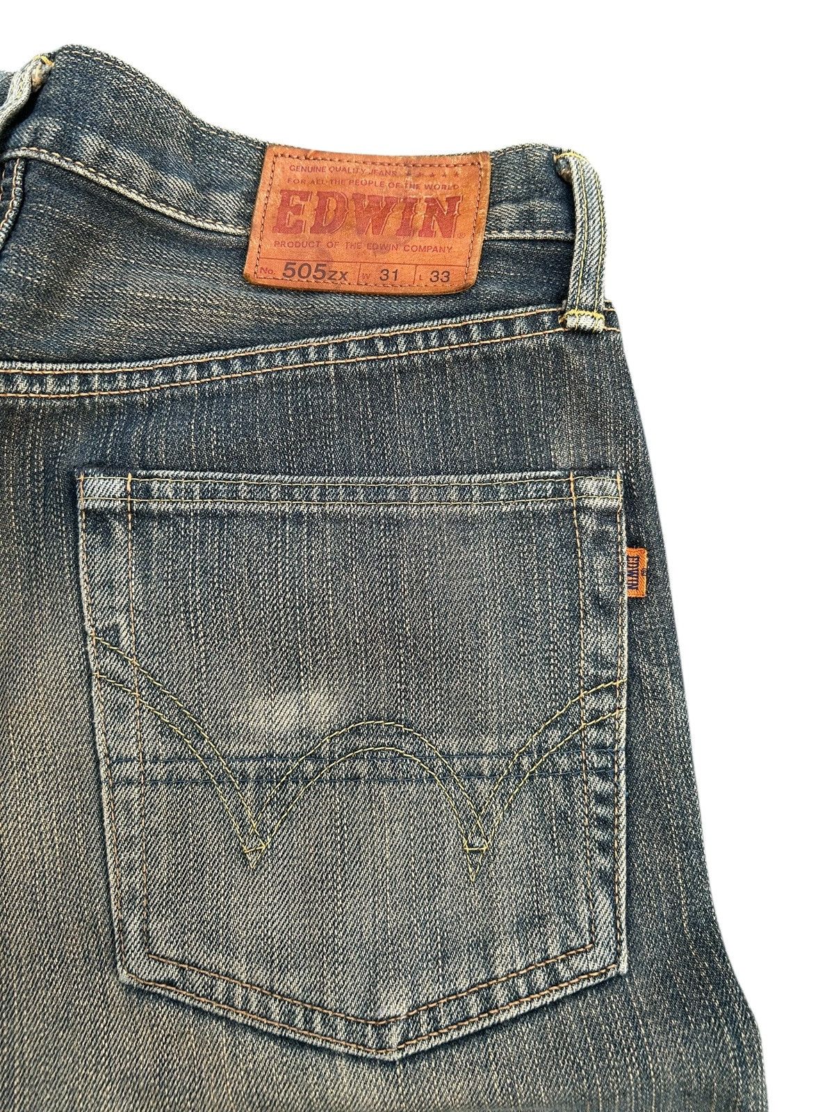 Kapital Vintage Edwin 505zx Selvedge Rusty Mudwash Denim Jeans Size US 31 - 7 Thumbnail