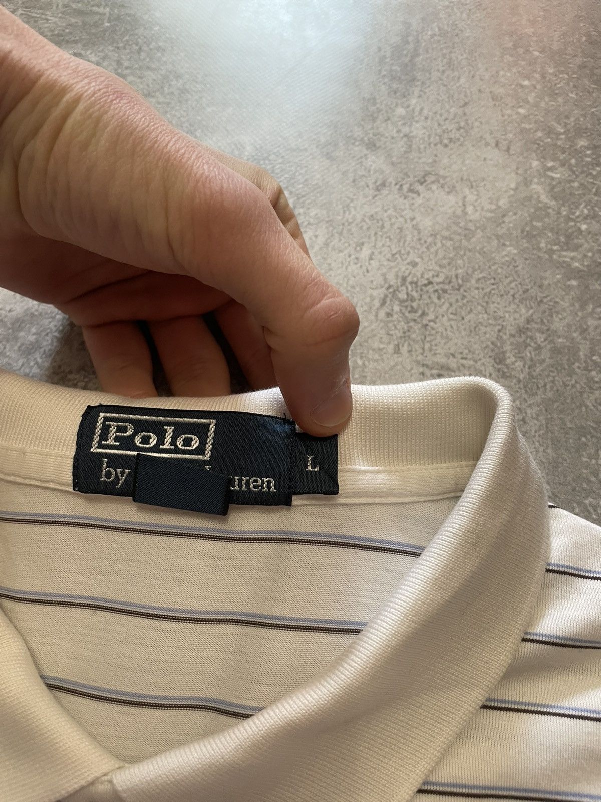 Polo Ralph Lauren Vintage Polo Ralph Lauren Striped Polo Shirt Size L Size US L / EU 52-54 / 3 - 8 Thumbnail