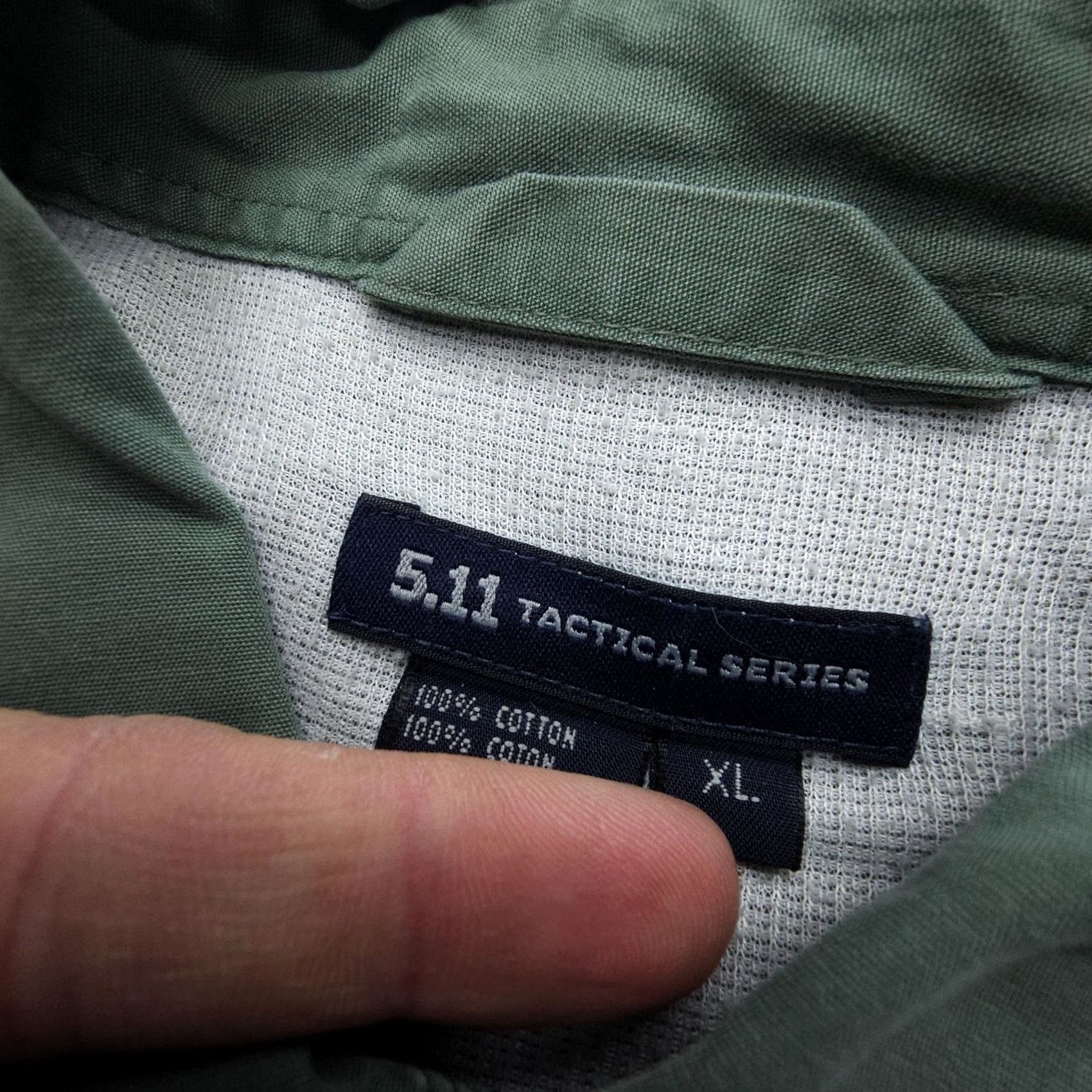 Vintage 5.11 Tactical Short Sleeve Shirt Mens XL Green Canvas Workwear Button-Up Size US XL / EU 56 / 4 - 3 Thumbnail
