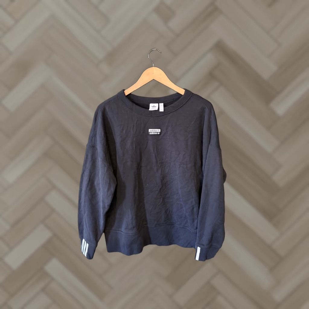 Adidas Adidas Womens Black Long Sleeve Pullover Athletic Sweatshirt Size Medium Size M / US 6-8 / IT 42-44 - 1 Thumbnail