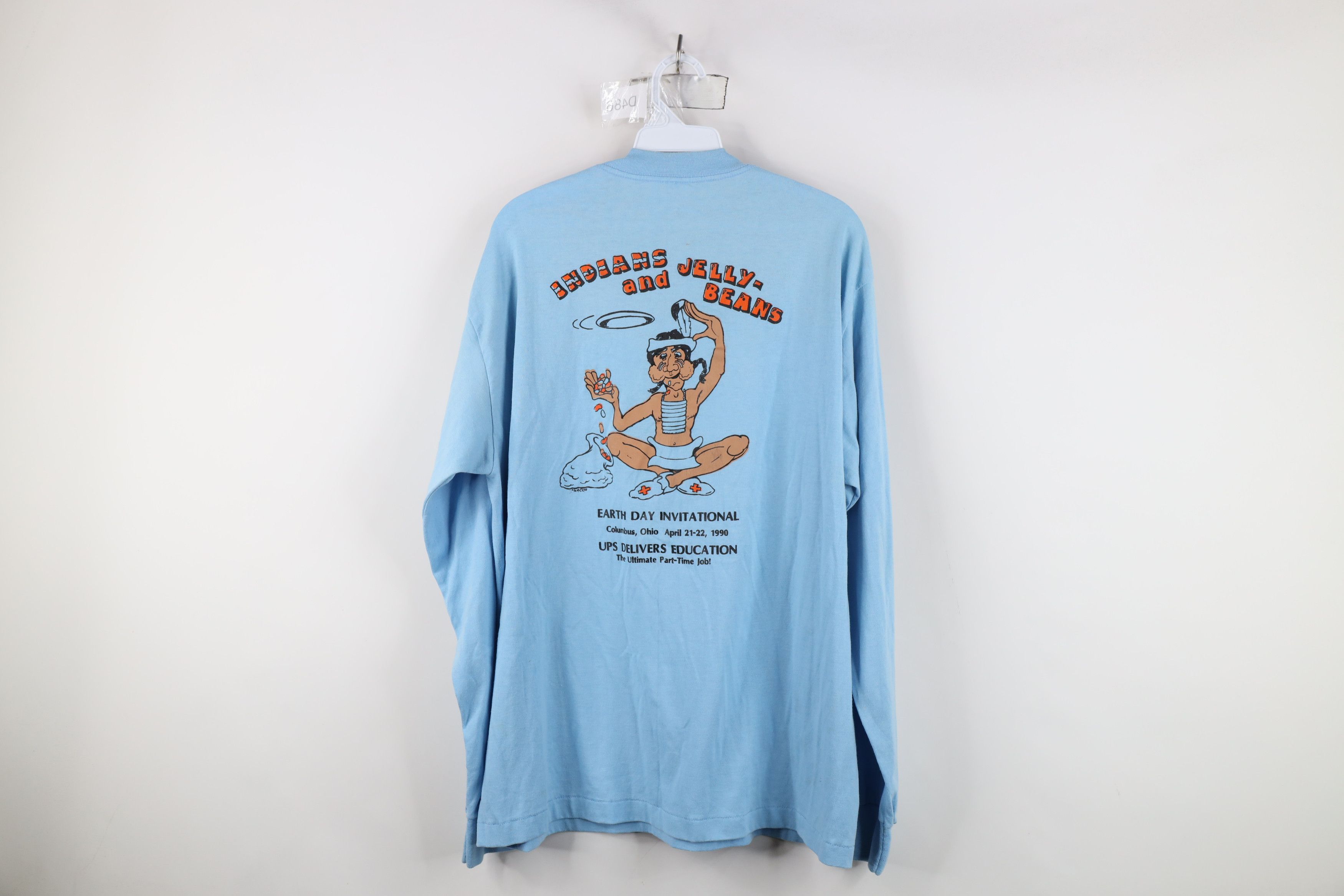 Vintage Vintage 90s Day Sun Long Sleeve T-Shirt Carolina Blue USA Size US XL / EU 56 / 4 - 12 Thumbnail