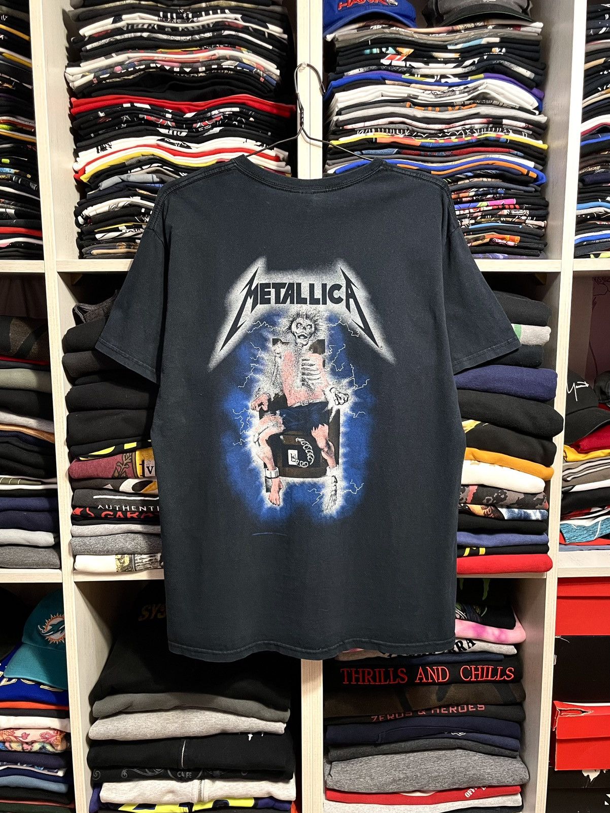 Band Tees Vintage 00s Metallica Ride The Lightning Rock Band T-Shirt Size US L / EU 52-54 / 3 - 2 Thumbnail