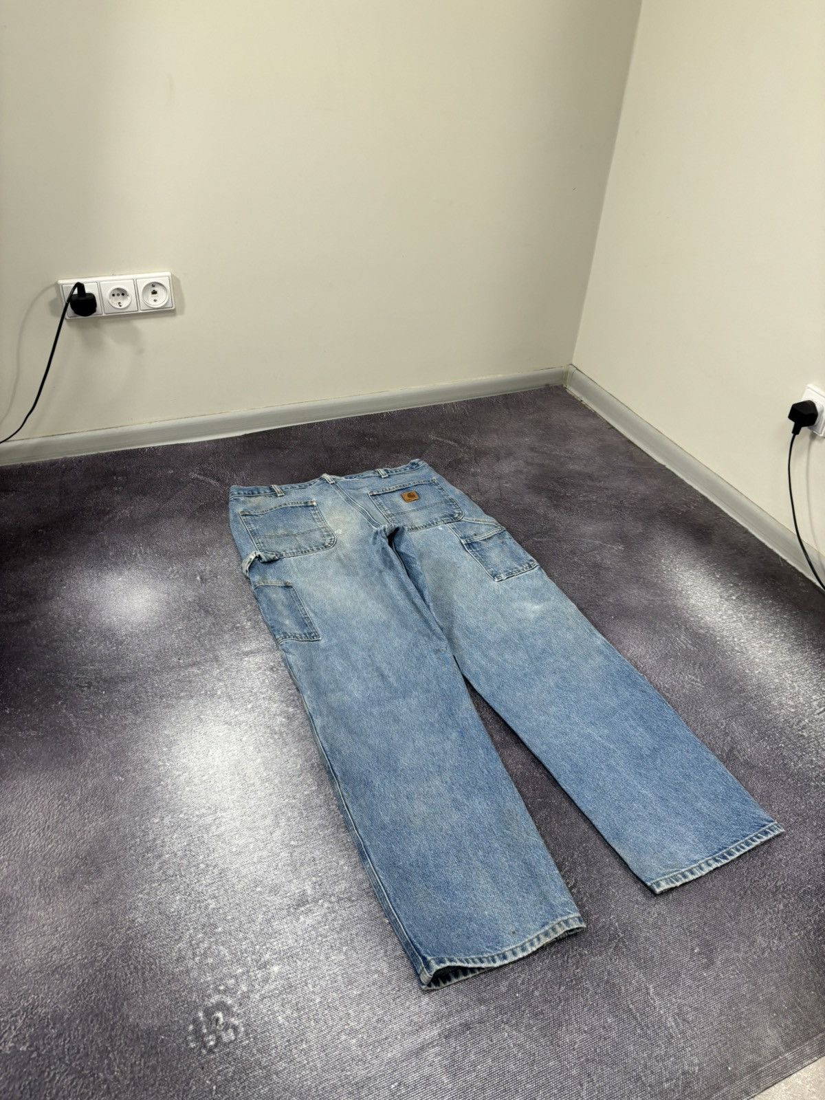 Carhartt Vintage Carhartt USA Faded Blue Denim Hype Work Baggy Jeans Size US 36 / EU 52 - 3 Thumbnail