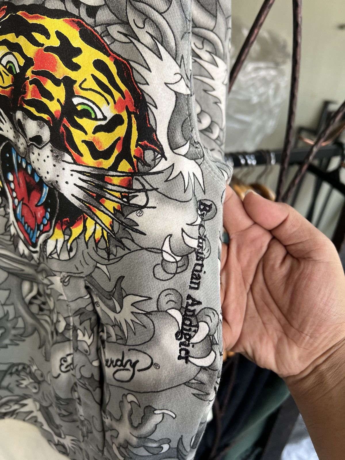 Christian Audigier Ed Hardy by Christian Audiger all-over tattoo zip up hoodie Size US M / EU 48-50 / 2 - 11 Thumbnail