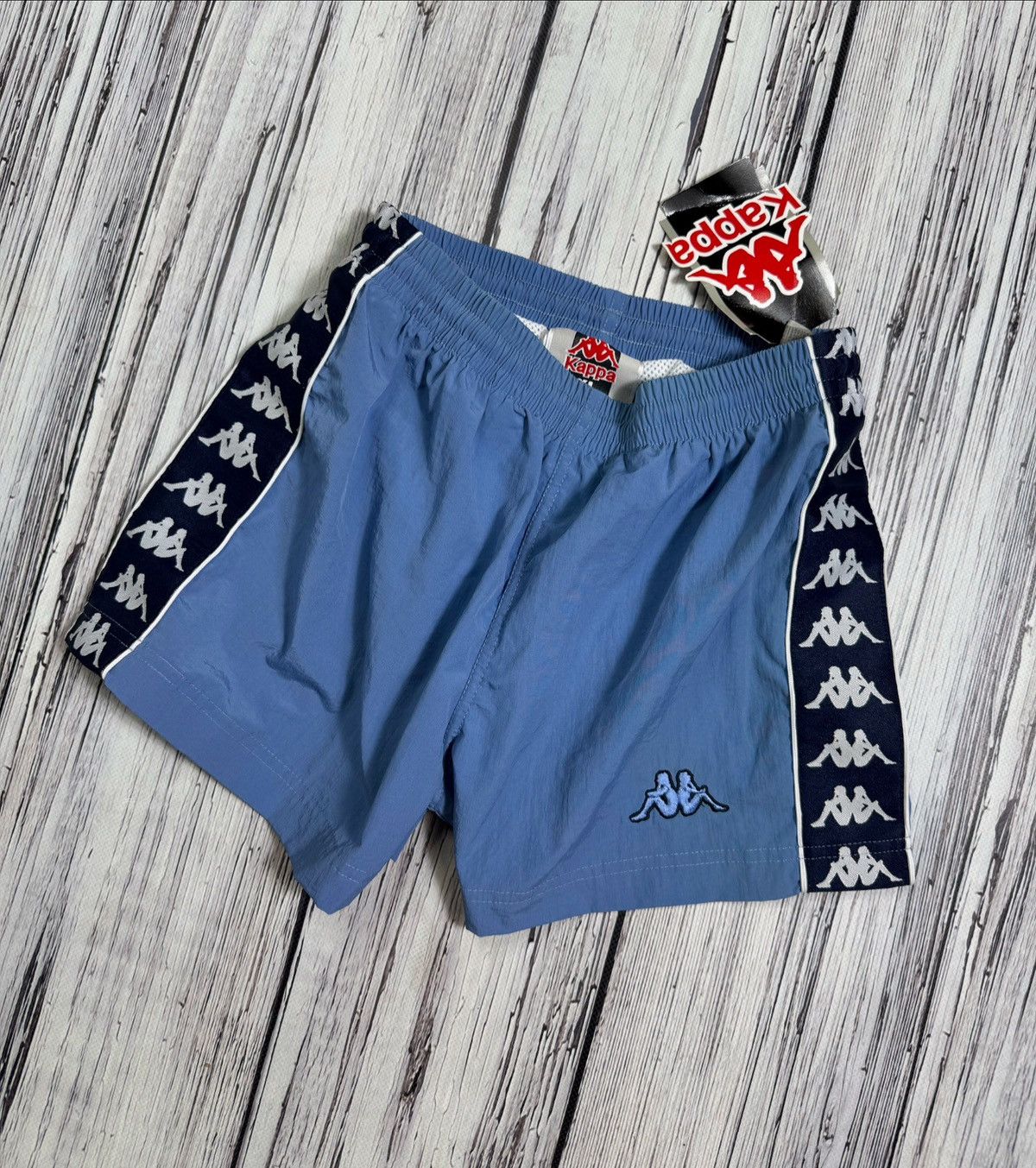 Kappa Kappa shorts vintage blue Size 140 rare new Size US 29 - 1 Thumbnail