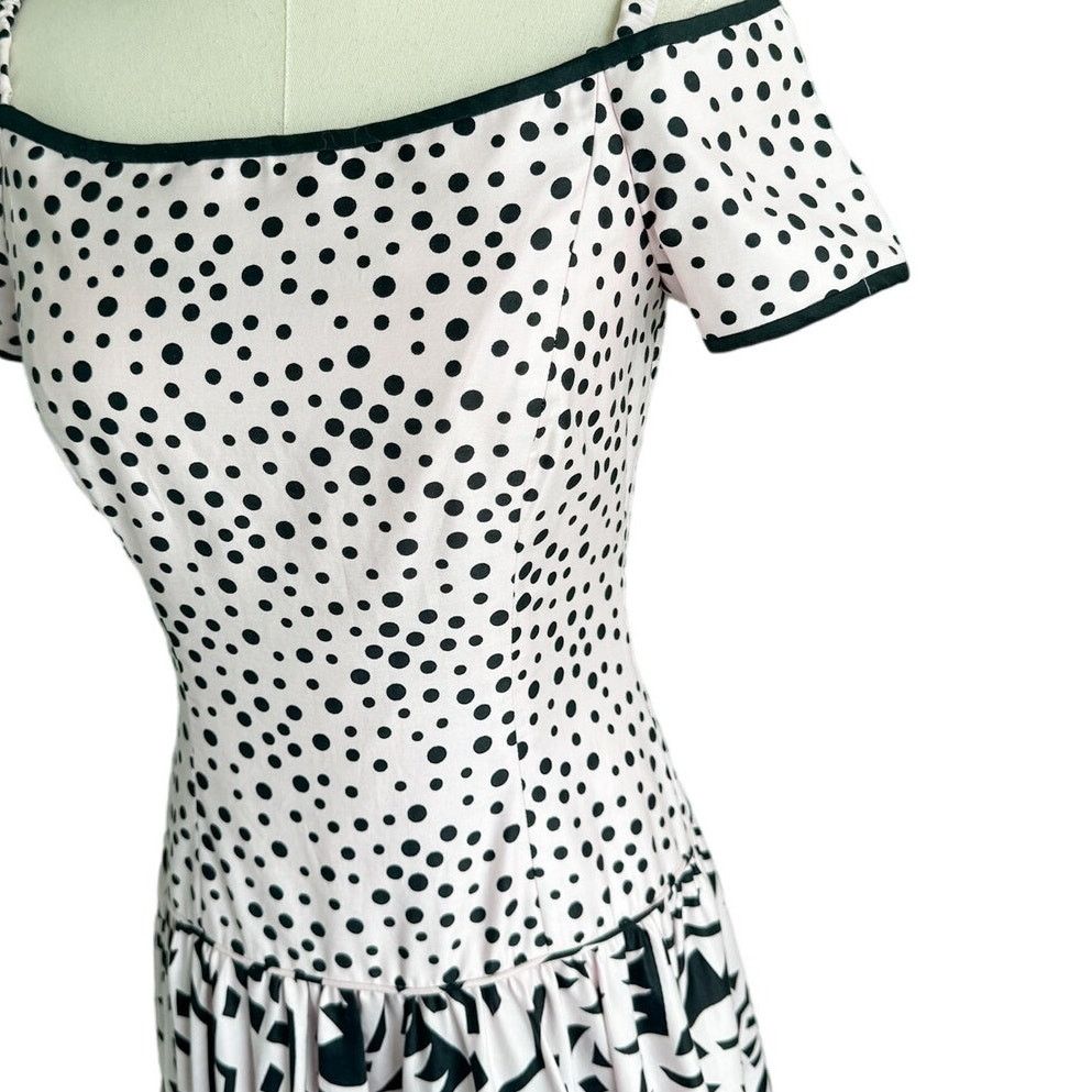 Vintage A.J. Bari vintage polkadot crinoline party dress size 6 Size M / US 6-8 / IT 42-44 - 4 Thumbnail