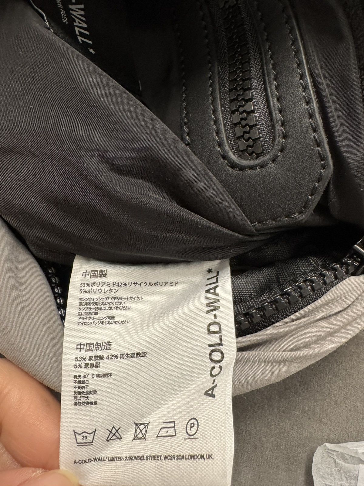 A-COLD-WALL* NWT Technical Logo Waist Bag - Grey, OS Size ONE SIZE - 7 Thumbnail