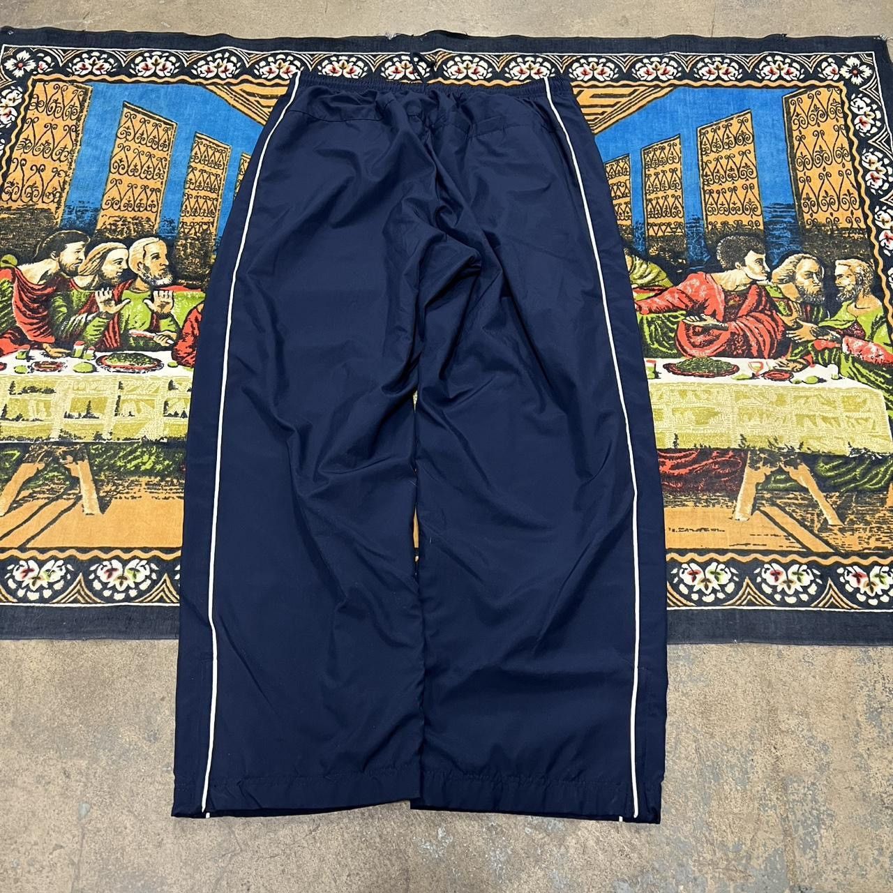 Nike Navy blue Nike track pants size xl double pipe stripes baggy Size US 36 / EU 52 - 7 Thumbnail