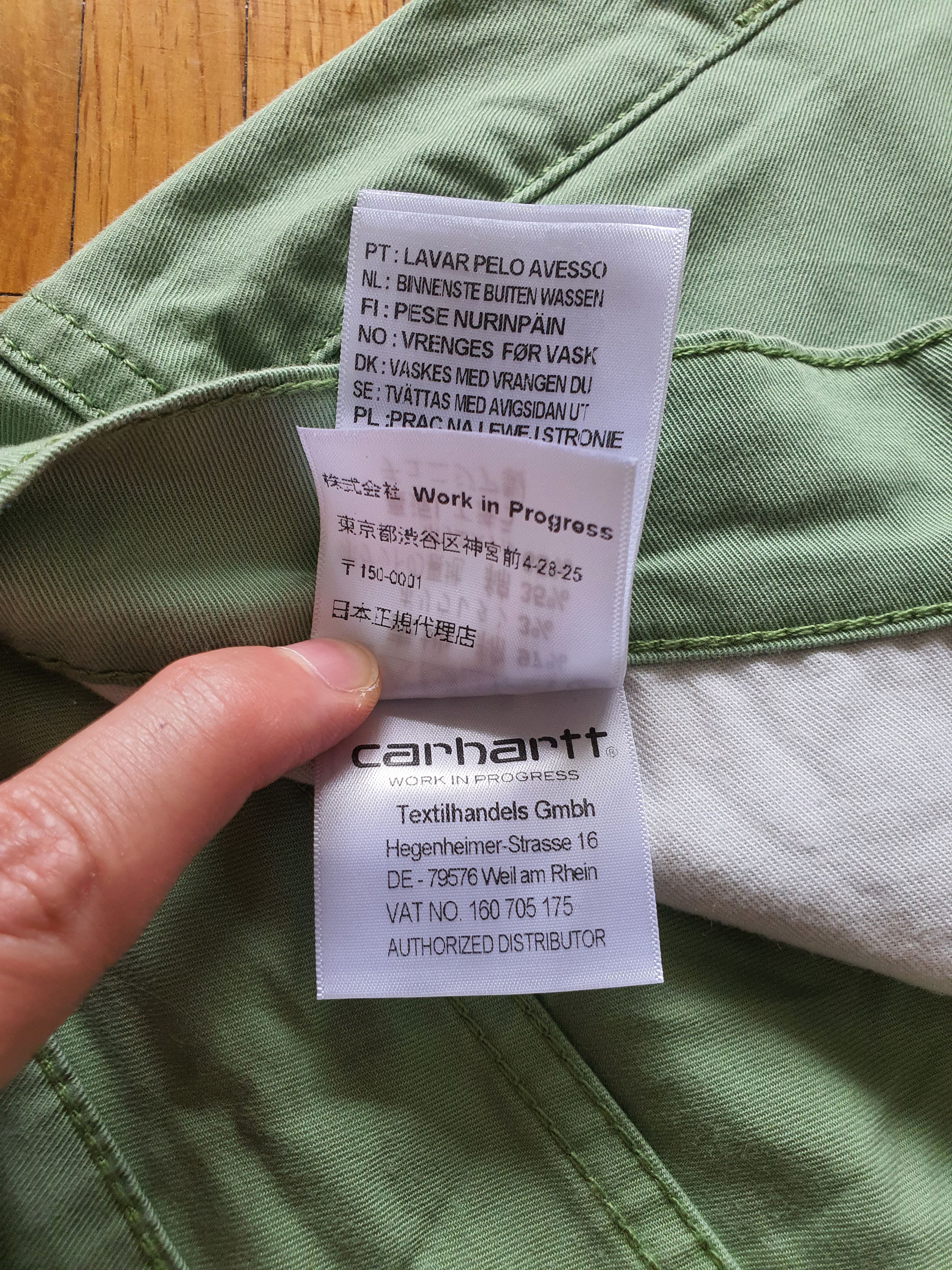 Carhartt Wip Shorts - Mod: SWELL SHORT - Faded Green - W31 Size US 31 - 7 Thumbnail