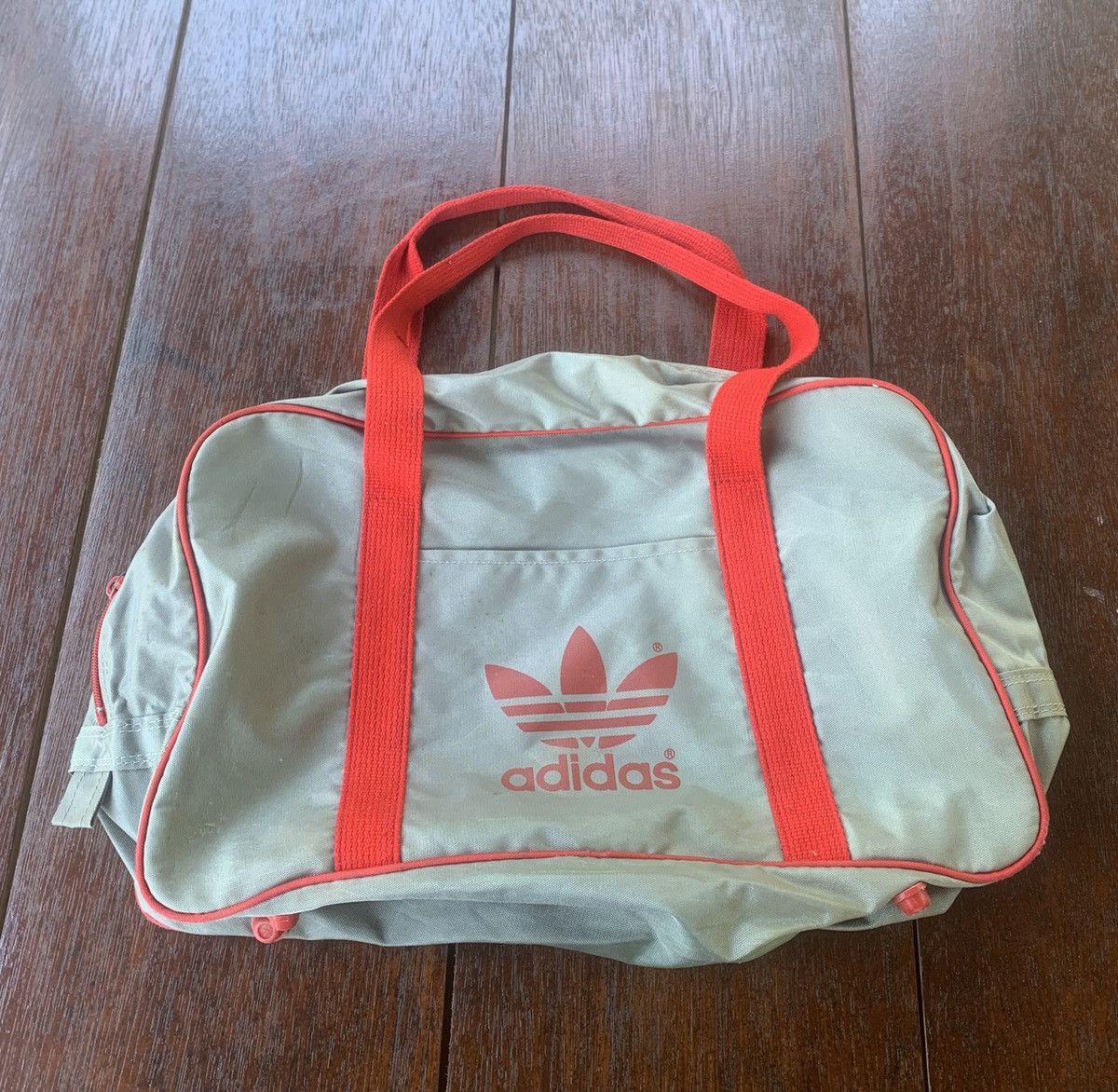 80s Adidas big logo travel/duffel bag made in Japan -  threedaughtersproperties.com