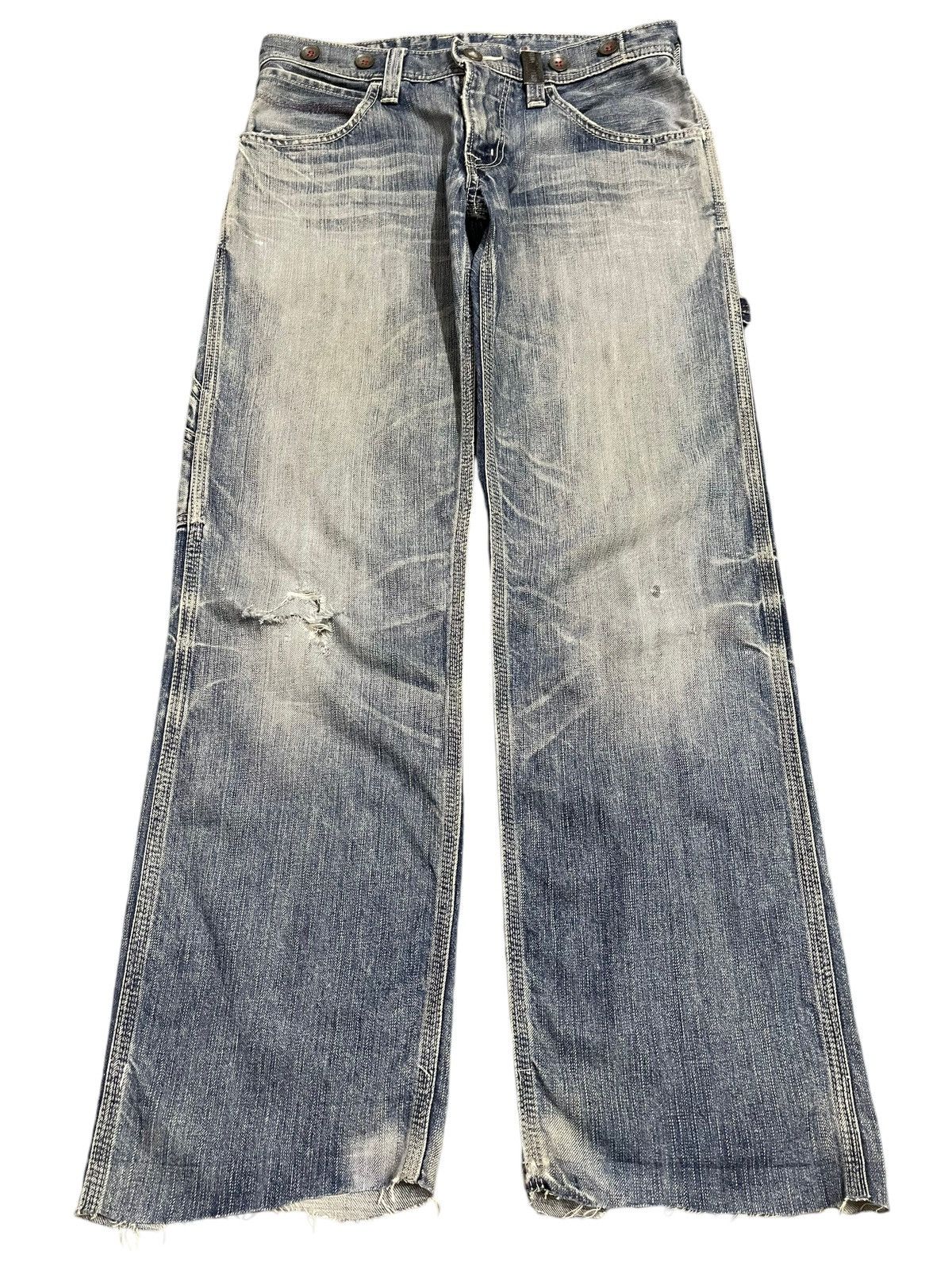Vintage Edwin Blue Trip Faded Bleached Style Carpenter Jeans
