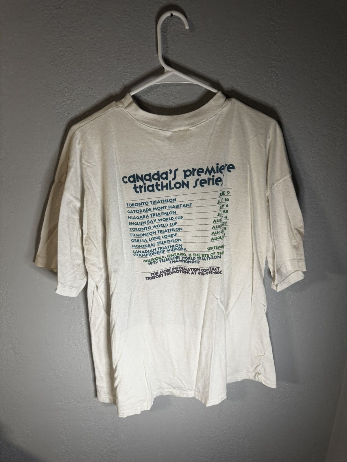 Vintage Vintage 1992 Triathlon Tee Size US XL / EU 56 / 4 - 2 Thumbnail