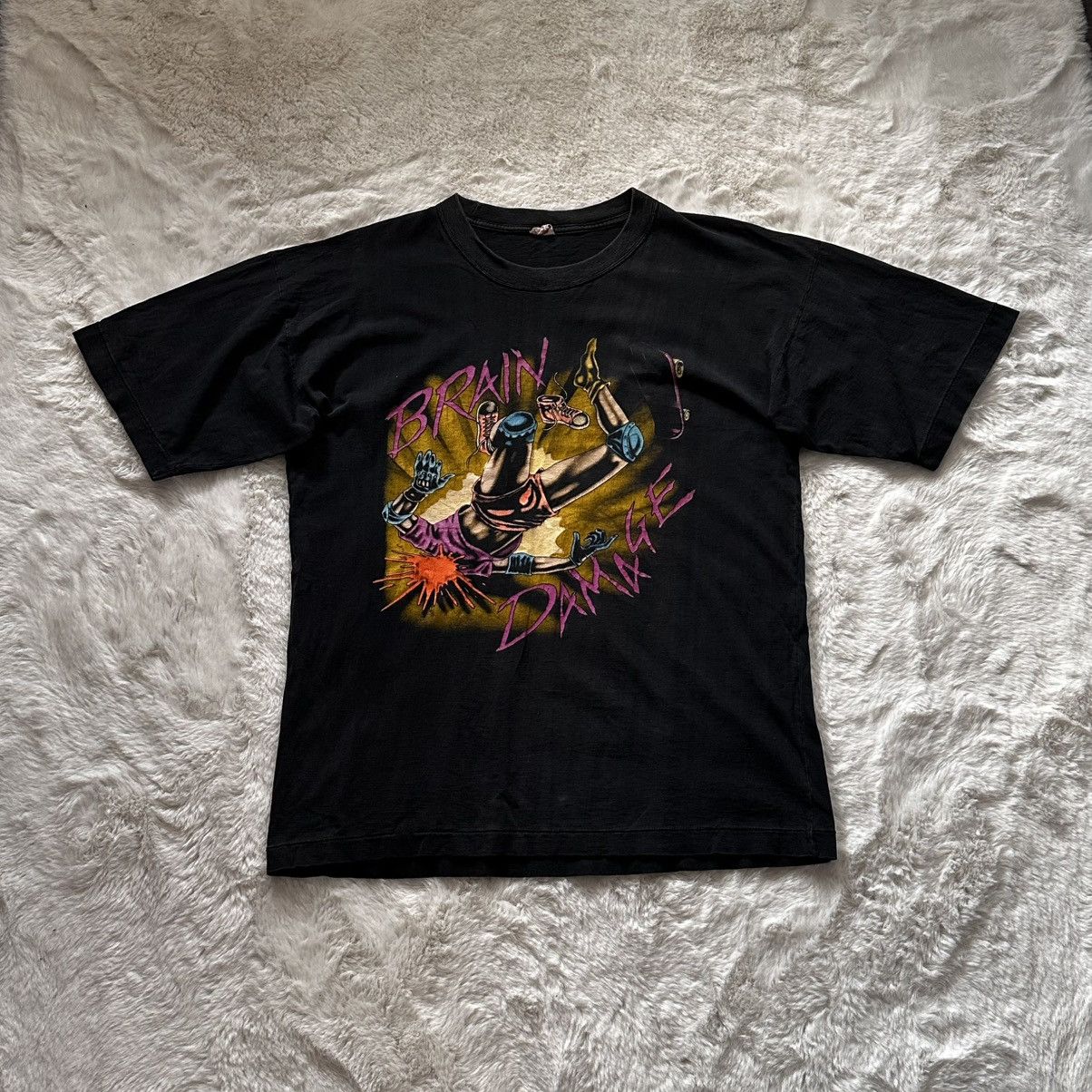 Vintage vintage brain damage single stitch vintage tee Size US L / EU 52-54 / 3 - 1 Thumbnail