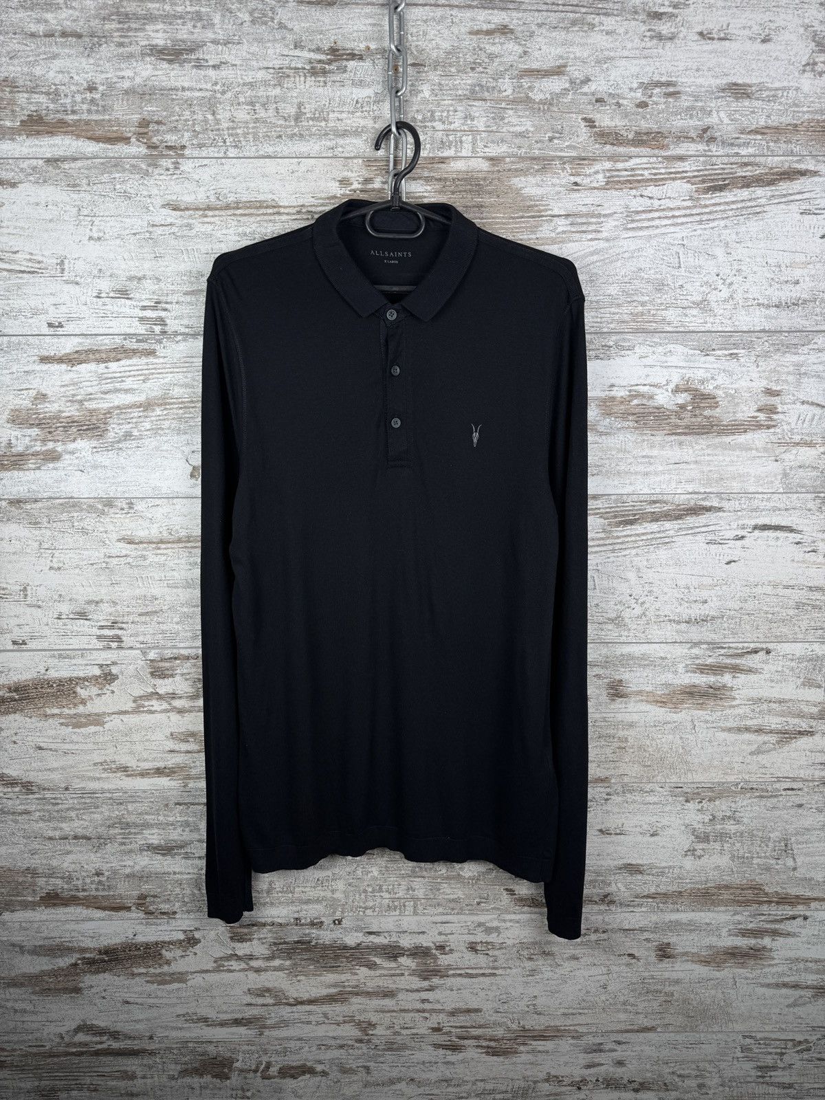 Allsaints Vintage AllSaints parlour ls polo long-sleeve T-shirt tee Size US XL / EU 56 / 4 - 2 Thumbnail