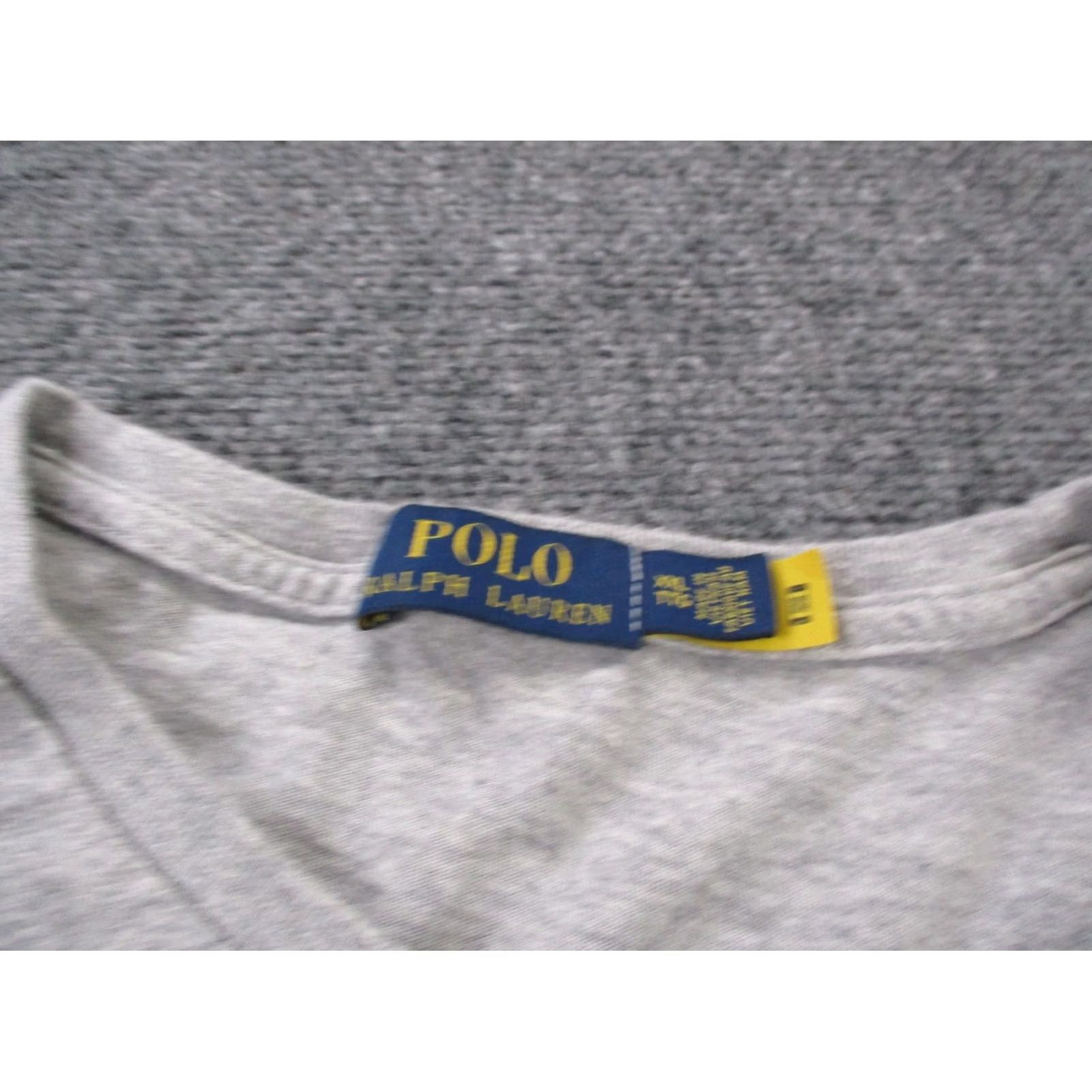 Polo Ralph Lauren Polo Ralph Lauren Shirt Mens 2XL Casual Pullover USA Flag Logo Outdoor Classic Shirt Mens 2XL Gray Cotton Knit Logo Short Sleeve Crew Neck Size US XXL / EU 58 / 5 - 6 Thumbnail