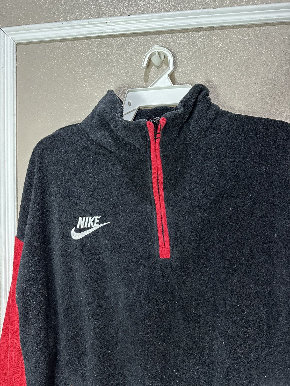 Nike × Vintage Vintage Nike Half Zipper 90s Size US L / EU 52-54 / 3 - 3 Thumbnail