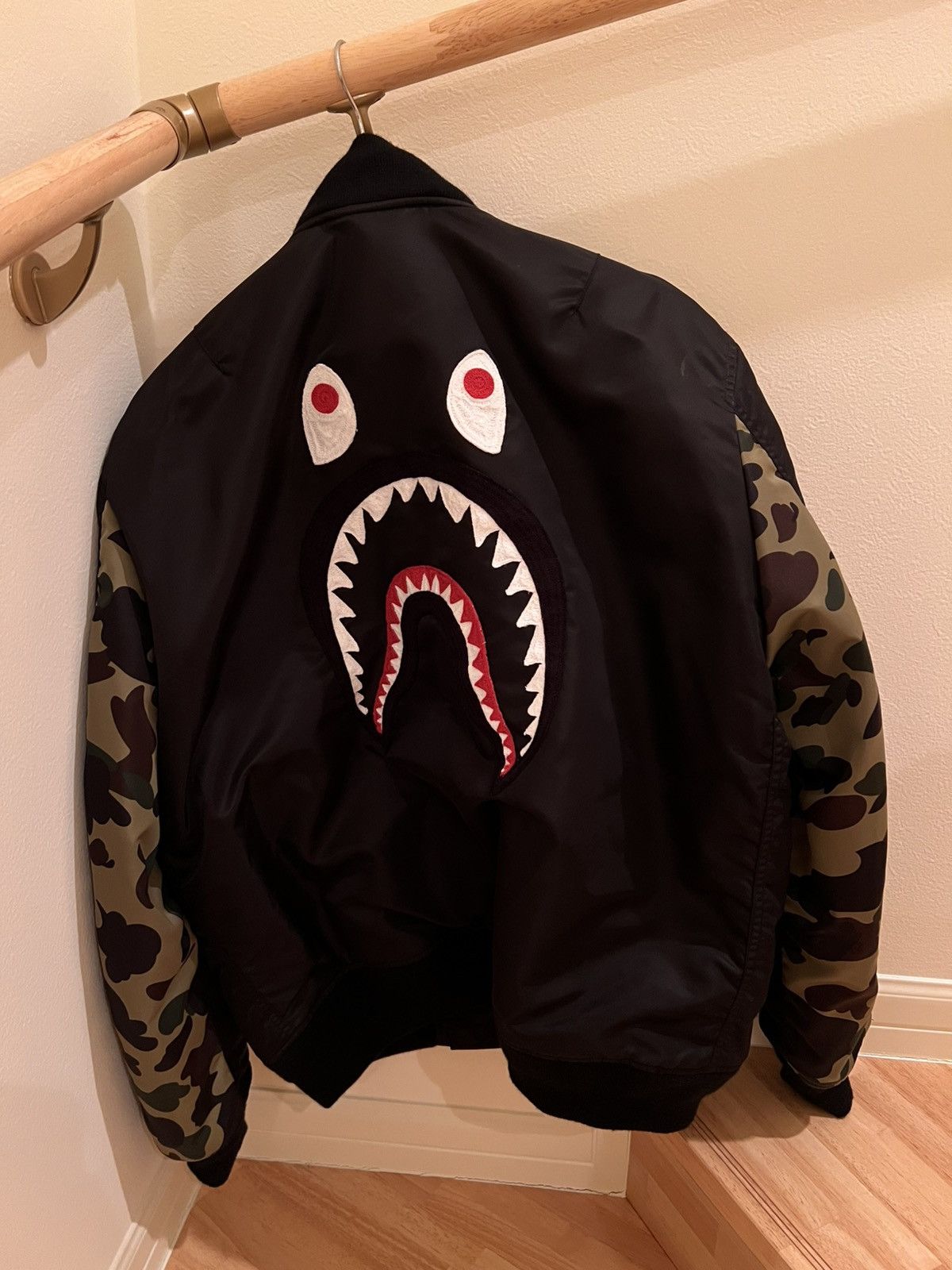 Bape SHARK MA-1 JACKET Size US L / EU 52-54 / 3 - 3 Thumbnail