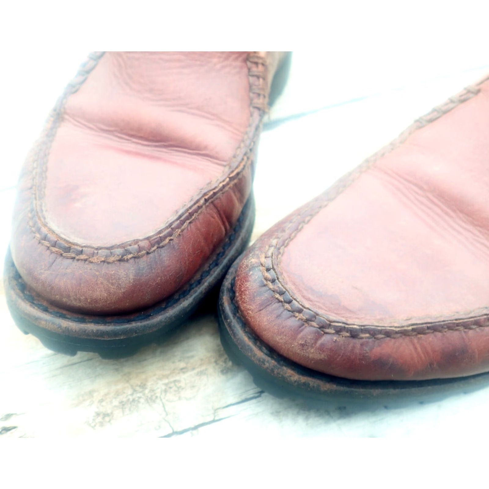 Cole Haan VINTAGE Cole Haan Women's Loafer Brown Leather US 8.5 B Moc Toe Comfort 90s Slip On Size US 9 / IT 39 - 5 Thumbnail