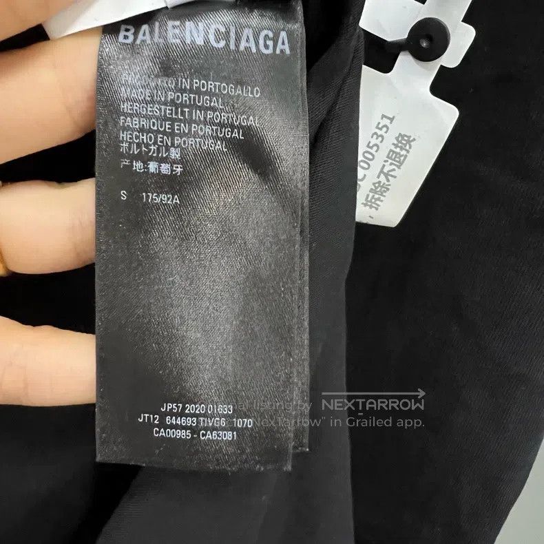 Balenciaga Balenciaga Fake two-piece printed logo short sleeve Size US S / EU 44-46 / 1 - 4 Thumbnail