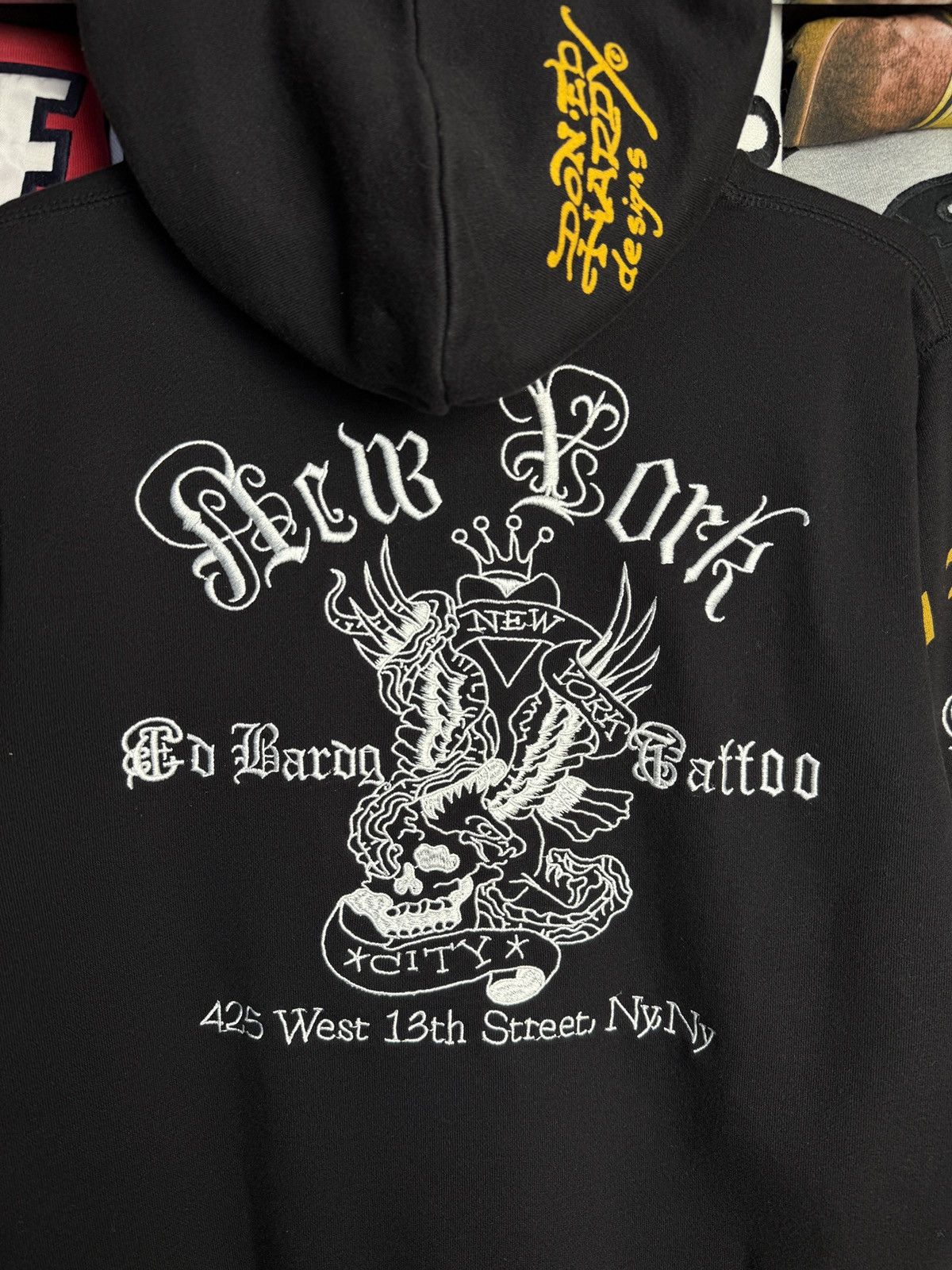 Ed Hardy Ed Hardy New York Skull Embroidered Logo Love Zip Hoodie Size US M / EU 48-50 / 2 - 10 Thumbnail