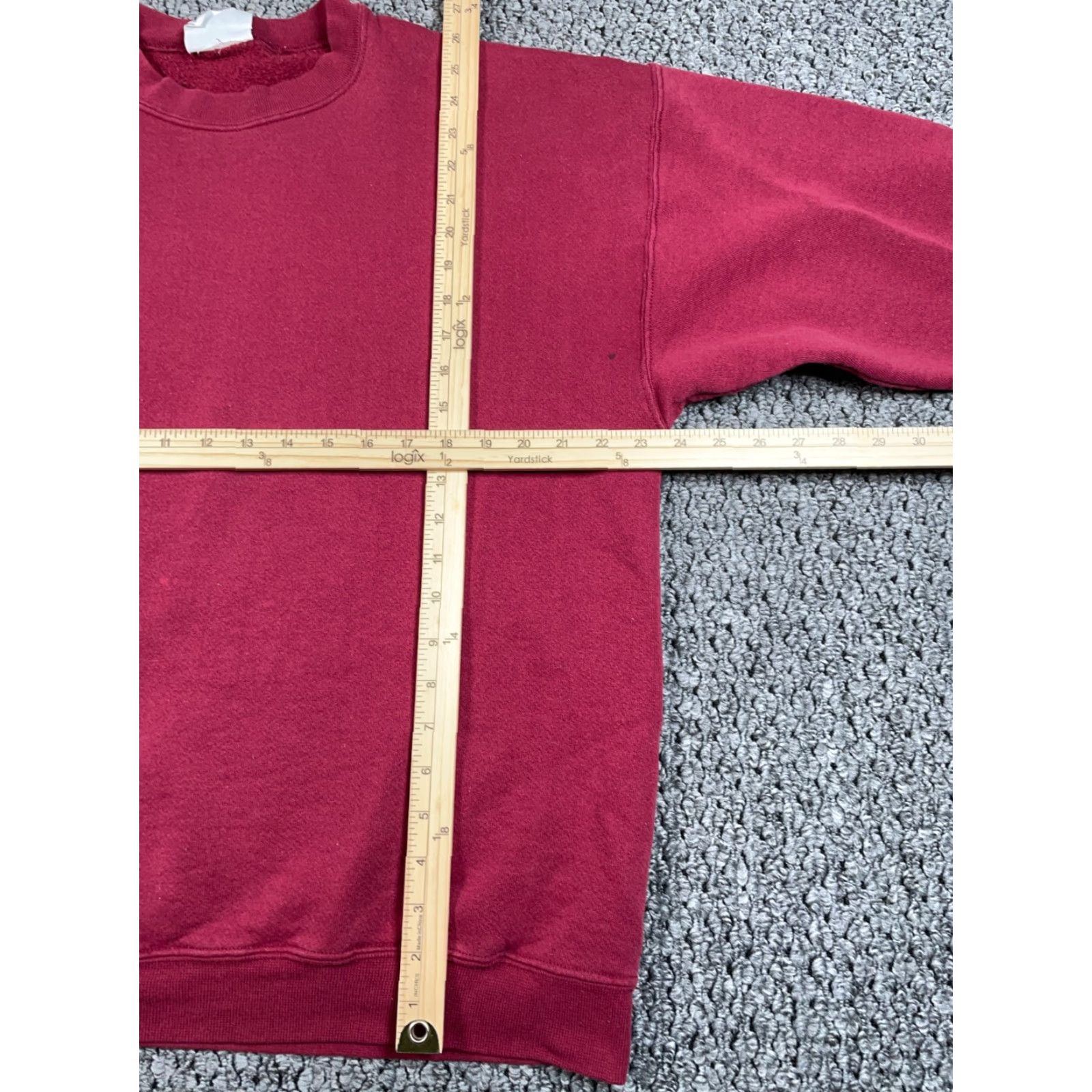 Levi's VTG Levi's Brittania Sweatshirt Crew Neck Adult XL Red Solid Cotton Blend Polyester Fleece Logo 90s Hipster Retro Men’s Sweatshirt Size US XL / EU 56 / 4 - 6 Thumbnail