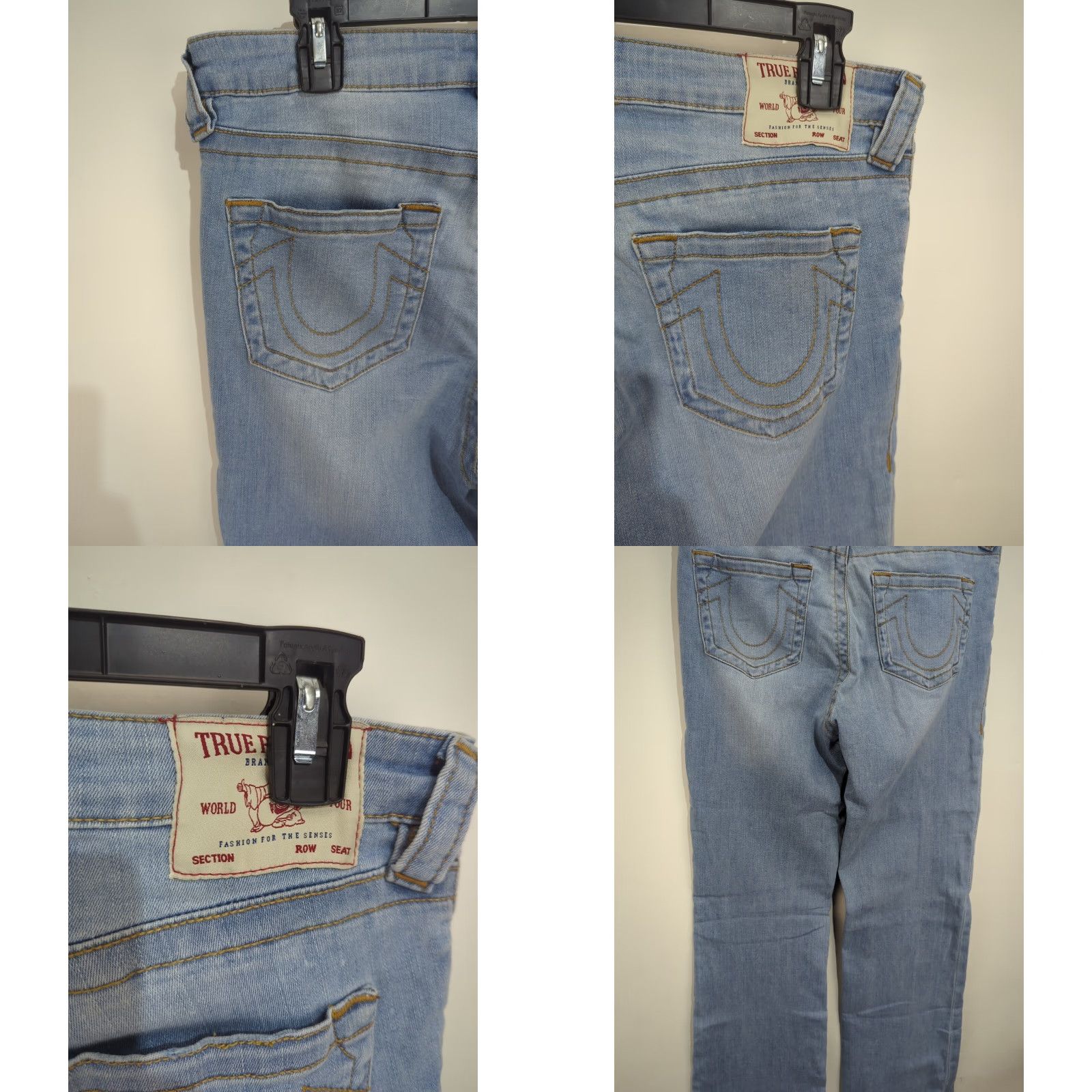 True Religion True Religion Jeans Becca 31 Mid Rise Bootcut Light Wash Denim Blue Stretch Womens Size 24" / US 00 / IT 34 - 9 Thumbnail