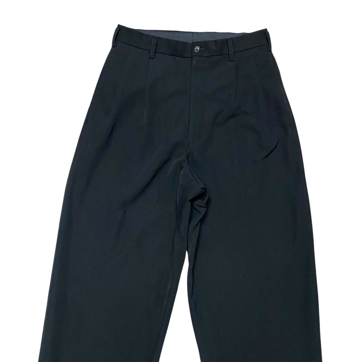 Yohji Yamamoto SS2001 Ys For Men Black Wool Rayon Baggy Pants Size US 28 / EU 44 - 5 Thumbnail