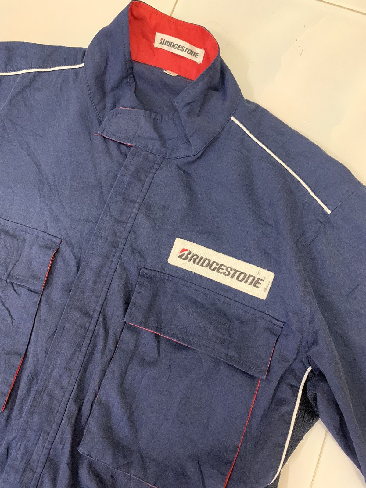 Vintage VINTAGE BRIDGESTONE OVERALLS JUMPSUIT JAPAN RACING TESM Size US 36 / EU 52 - 9 Thumbnail
