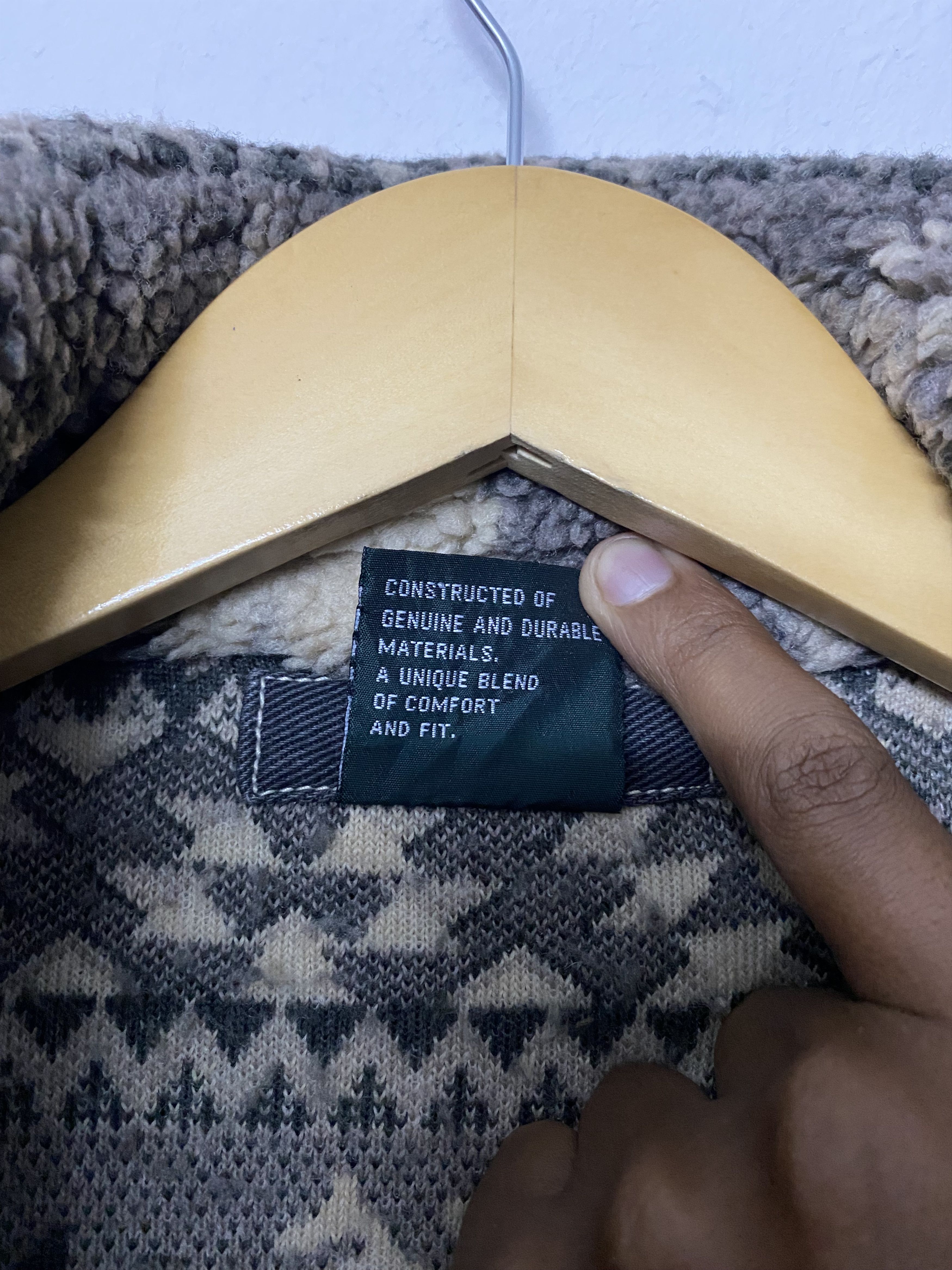 Manastash Vtg Manastash Deep Pile Sherpa Fleece Nordic Reindeer Jacket Size US M / EU 48-50 / 2 - 13 Thumbnail