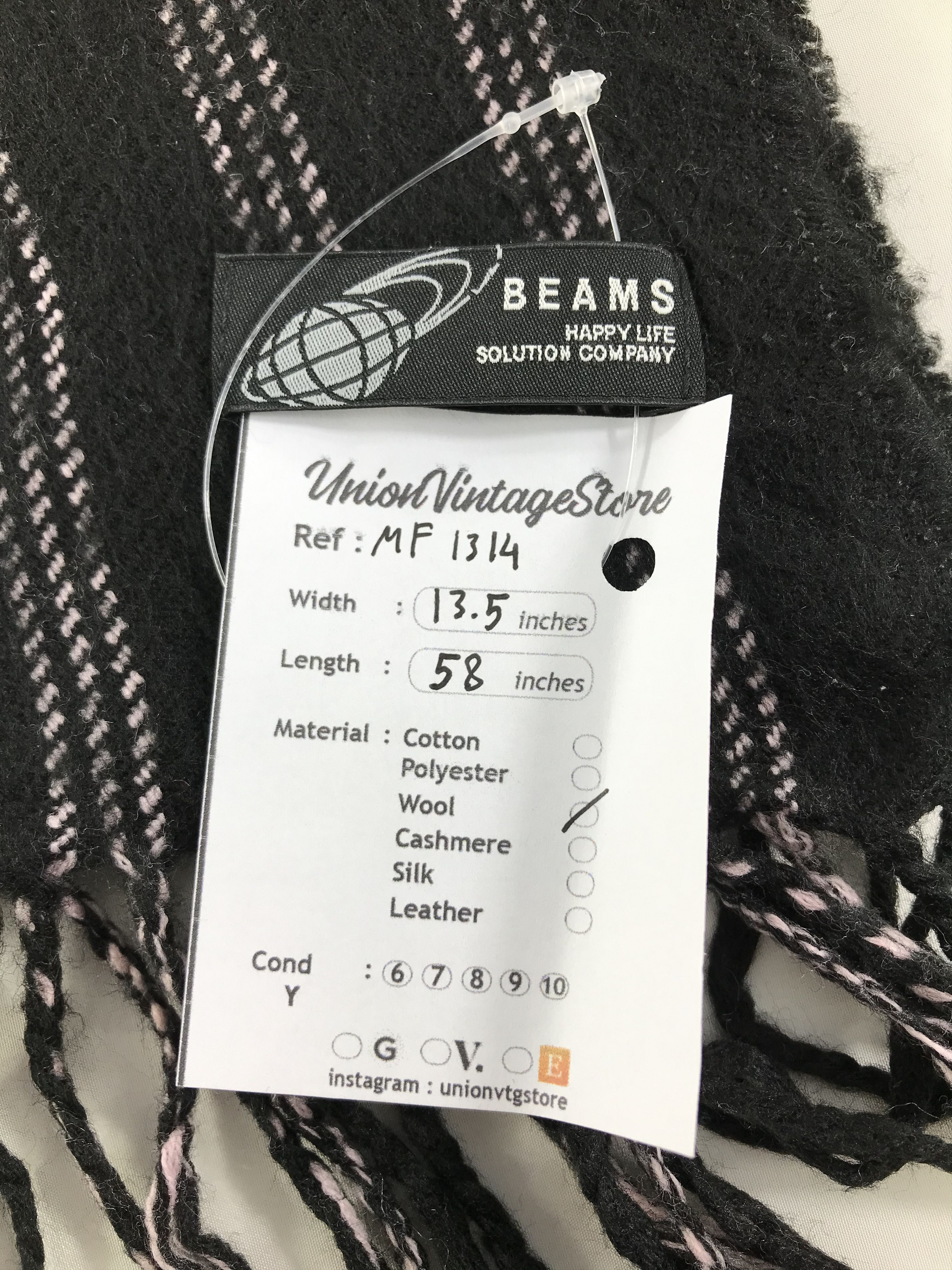 Beams Japan Vintage Beams Scarf/Muffler/Neckwear MF1314 Size ONE SIZE - 4 Thumbnail