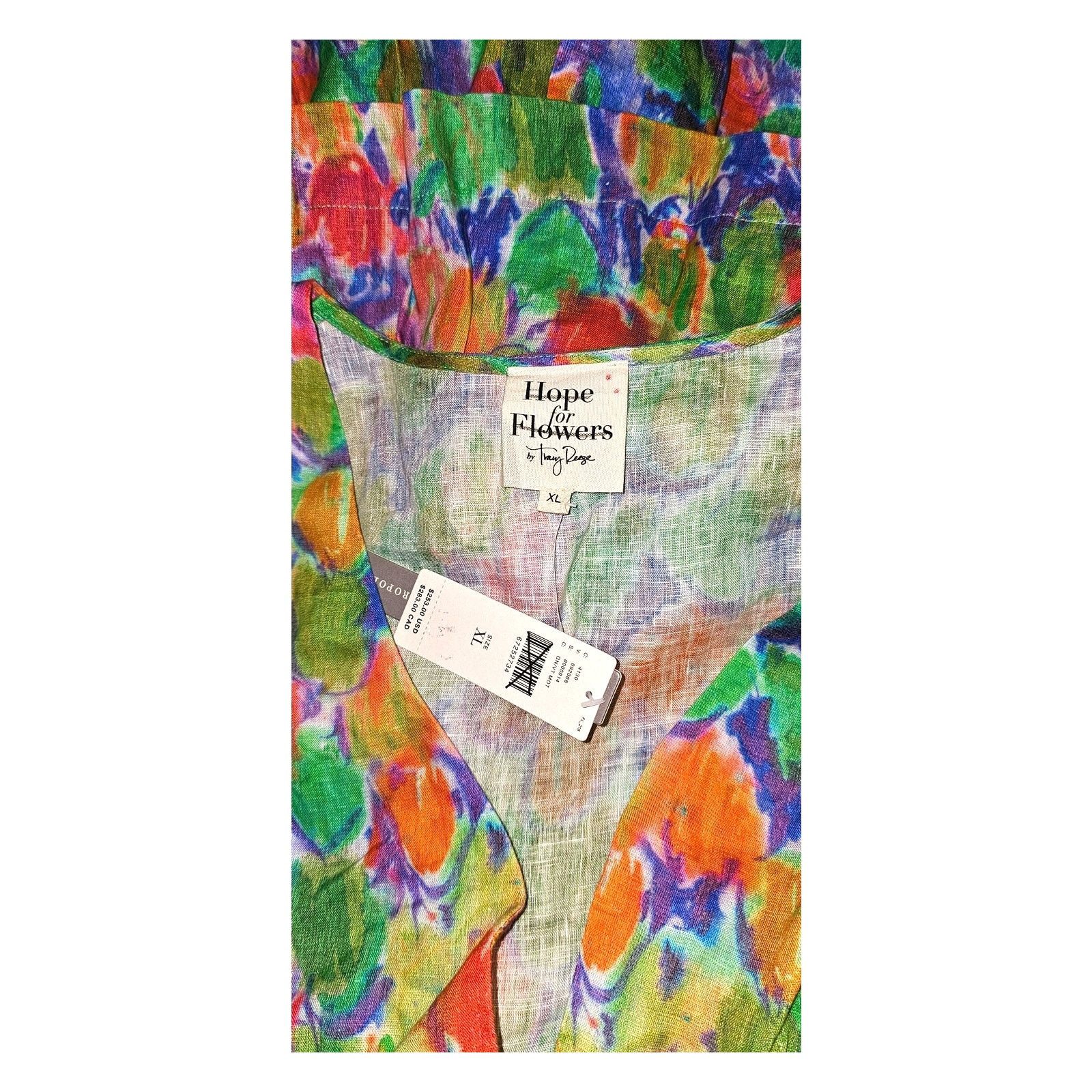 Anthropologie NWT Hope for Flowers Floral Tiered Mini Dress $253 XL Size XL / US 12-14 / IT 48-50 - 6 Thumbnail