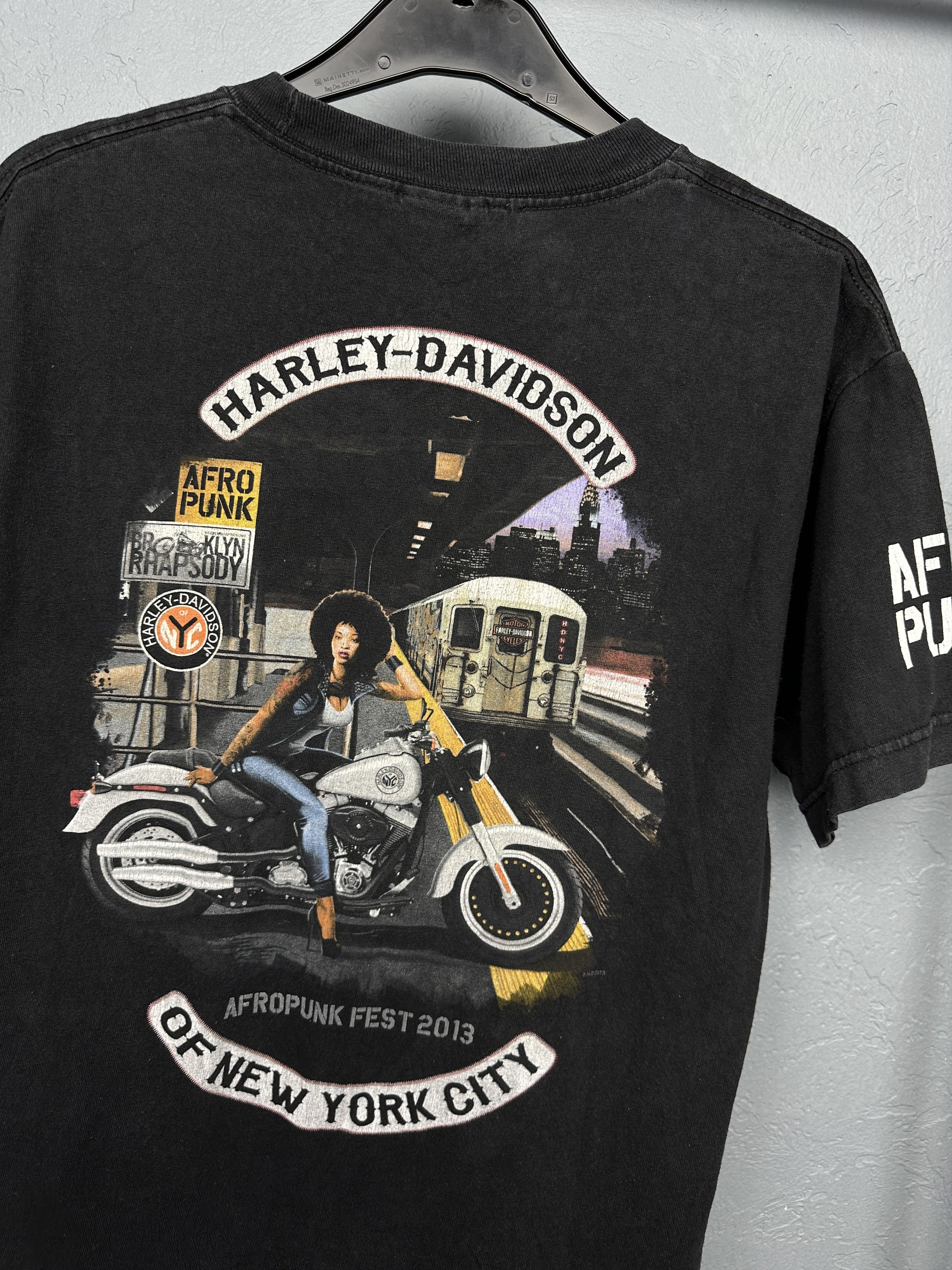Harley Davidson Harley Davidson 2013 Afropunk Fest Mens T-Shirt Tee Size US M / EU 48-50 / 2 - 2 Thumbnail