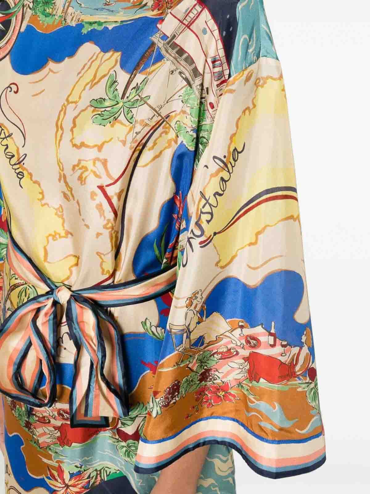 Zimmermann oc11z0725 Alight Midi Dress in Multicolor Size M / US 6-8 / IT 42-44 - 5 Thumbnail