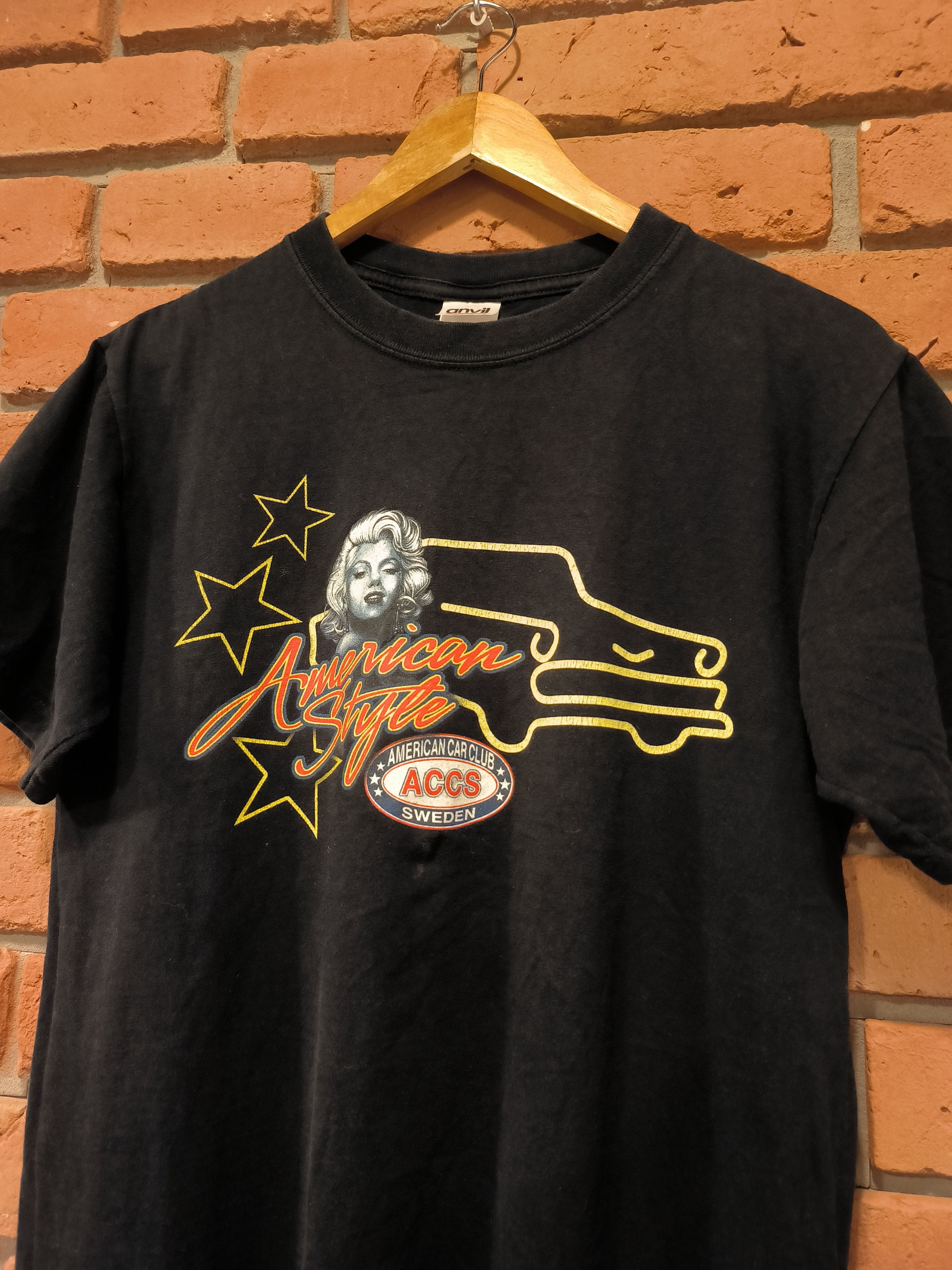 Anvil × Vintage American Style Car Club Sweden ACCS T-Shirt Vintage Print Size US M / EU 48-50 / 2 - 7 Thumbnail