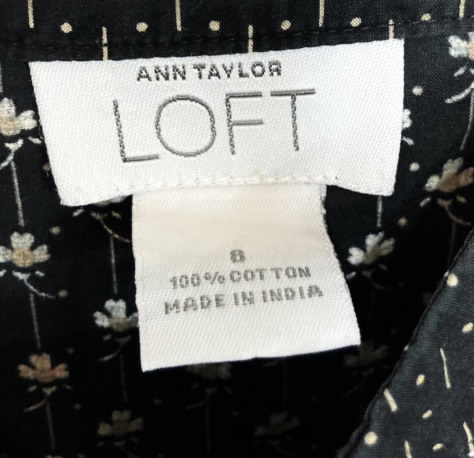 Designer Chic Black Floral Print Slip Dress Size M / US 6-8 / IT 42-44 - 5 Thumbnail