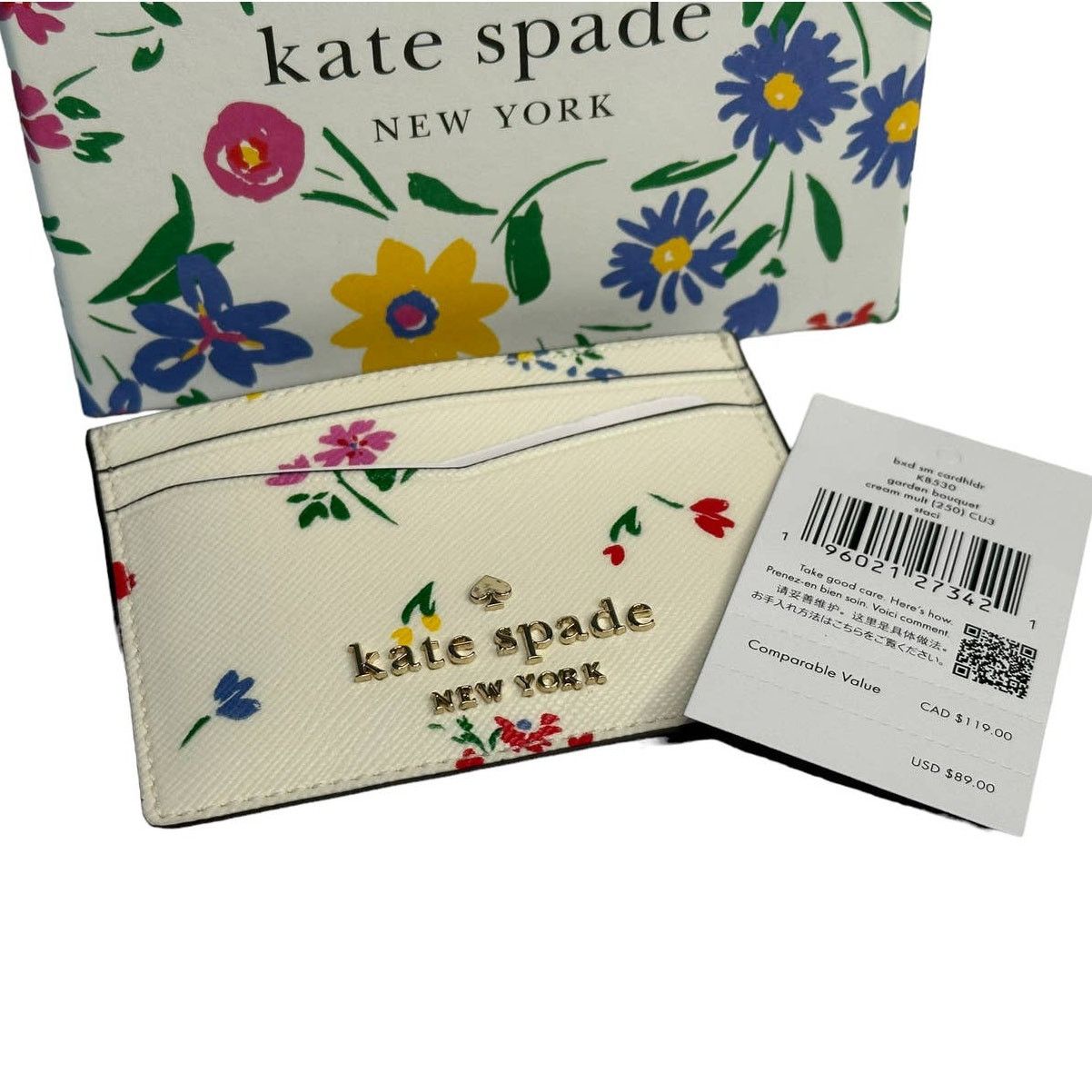 Kate Spade Kate Spade Staci Garden Bouquet Boxed Small Card Holder Size ONE SIZE - 6 Thumbnail