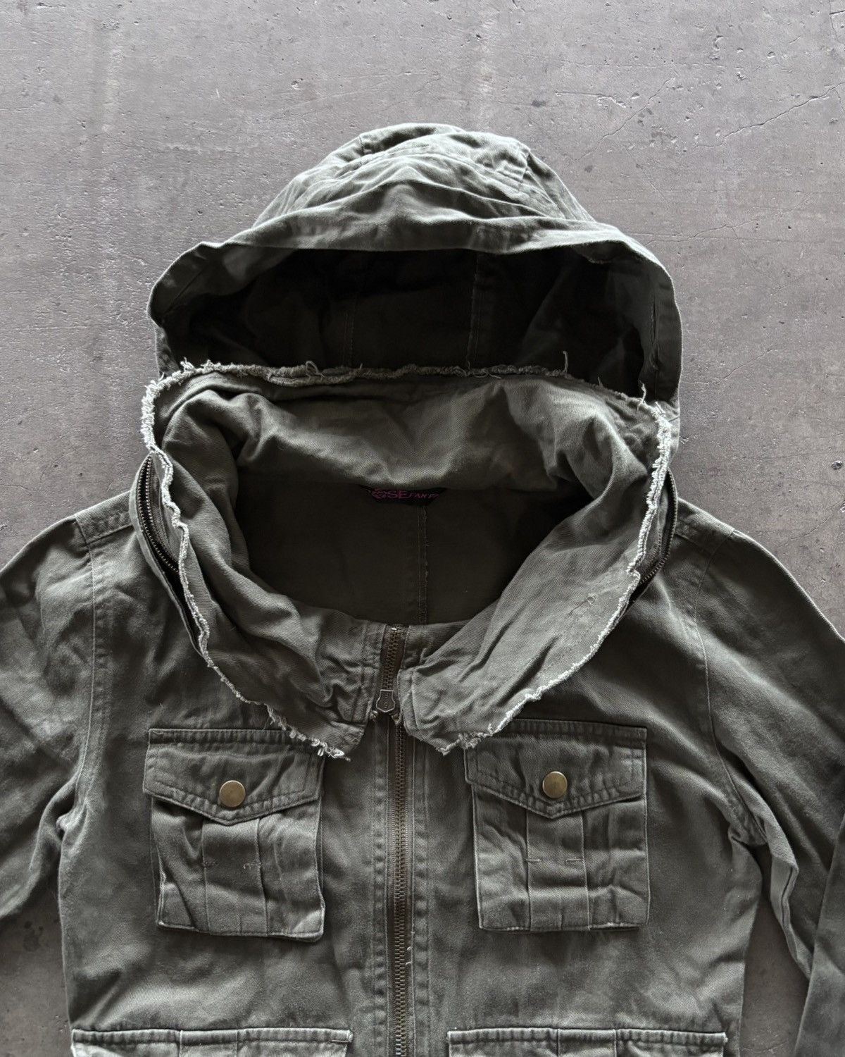 If Six Was Nine × Japanese Brand × Le Grande Bleu (L.G.B.) 2000s Rose Cyber Bono Olive Green Jecket Size US M / EU 48-50 / 2 - 4 Thumbnail