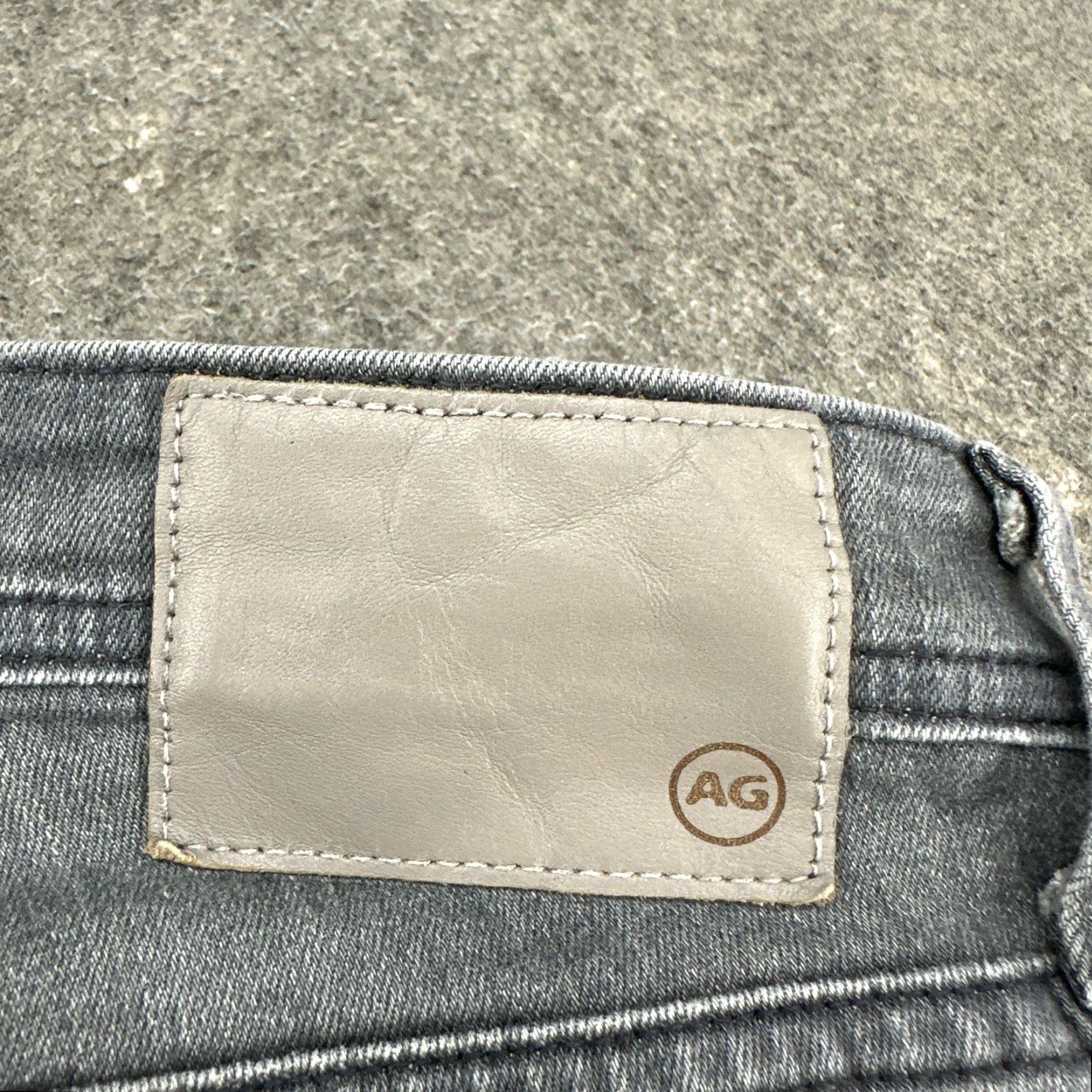Vintage AG Jeans Mens 30x34 Denim Slim Straight Light Wash 5-Pocket Stretch Gray Cotton AG Adriano Goldschmied Jeans Mens Regular Fit Grunge Tapered? No. Size US 30 / EU 46 - 4 Thumbnail
