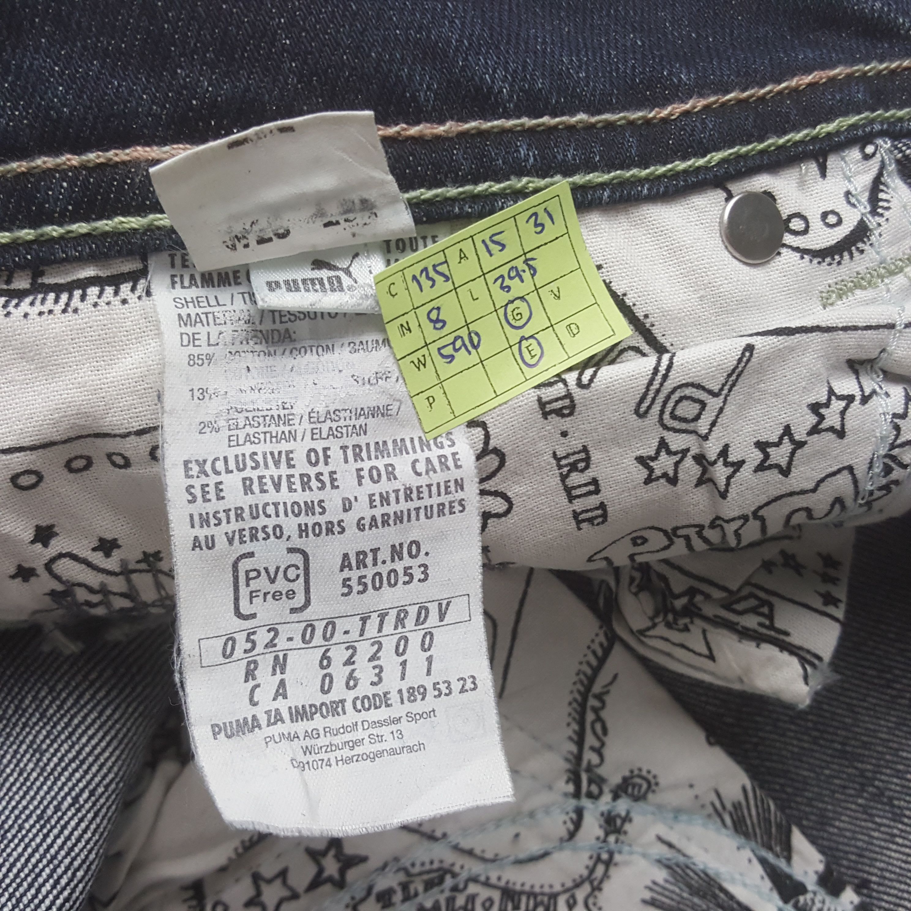 Evisu × Puma × Vintage Vintage Evisu X Puma Japanese Brand Daicock Custom Jeans Size 30" / US 8 / IT 44 - 8 Thumbnail