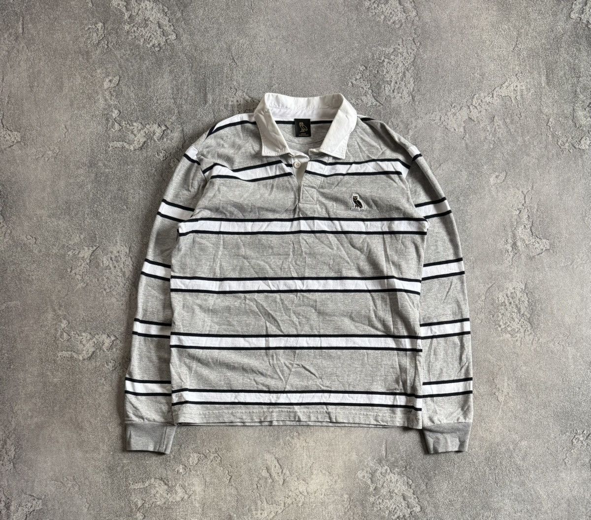 Drake OVO by Drake M/size striped rugby sweatshirt jumper pullover Size US M / EU 48-50 / 2 - 6 Thumbnail