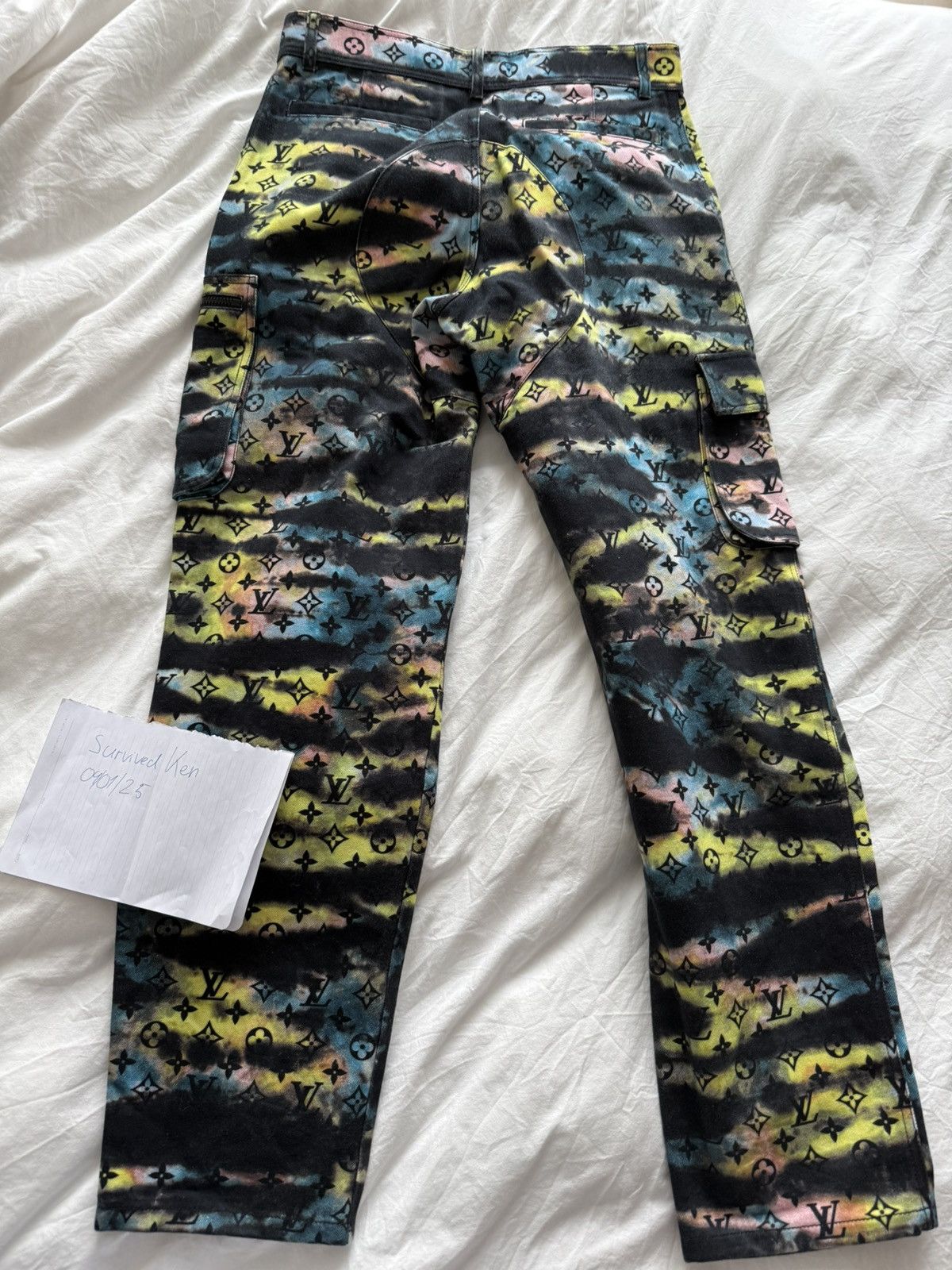 Louis Vuitton LV Multicolor Monogram Camo Cargo Pants